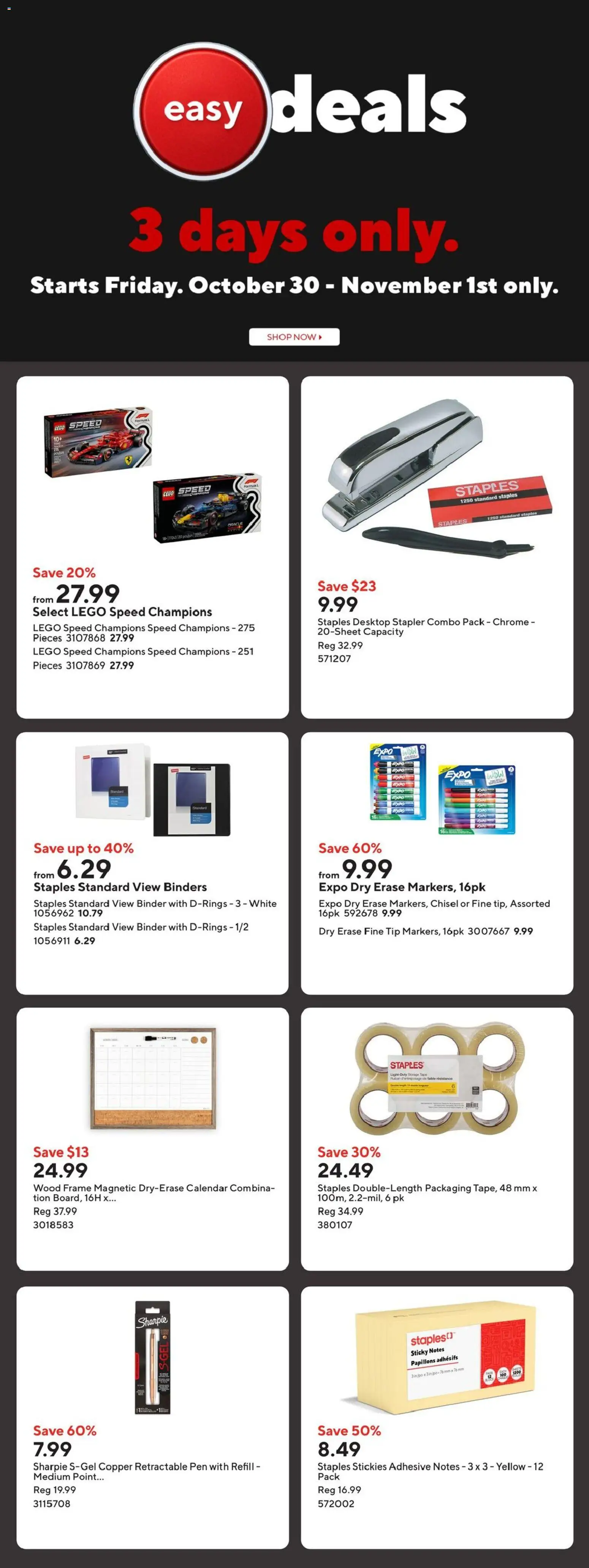 Staples flyer valid from Oct 30, 2026 | Page: 2