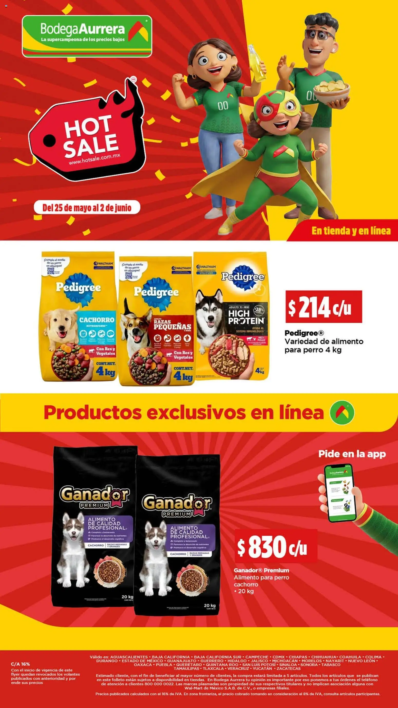Nuevas ofertas de Bodega Aurrerá válidas en toda la República Mexicana desde el 25.05.2026. ¡Encuentra las mejores ofertas en Bodega Aurrerá Hot Sale! | Página: 17 | Productos: Pollo, Res, Teléfono