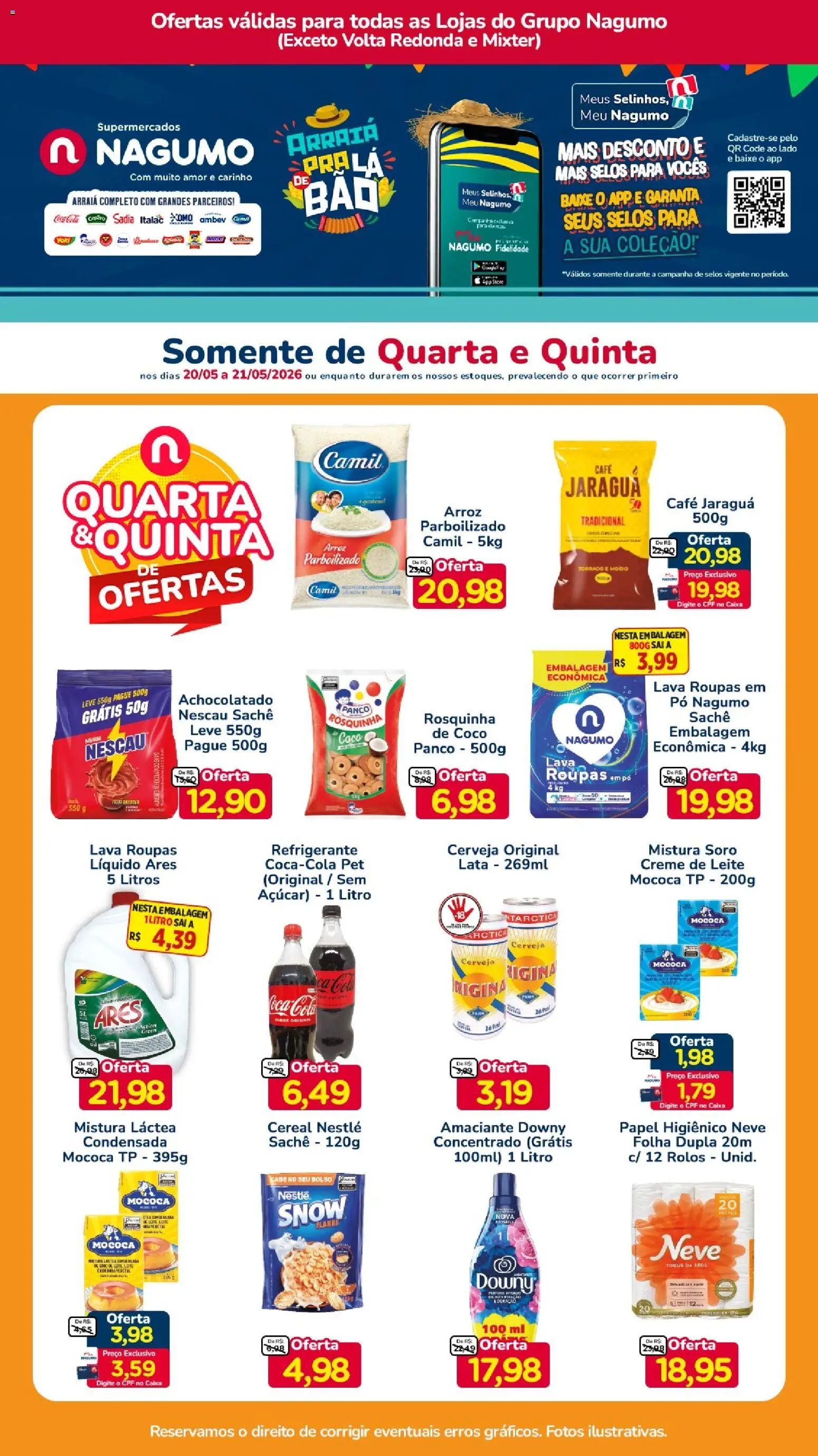 Nagumo Folheto - válido de 20.05.2026 | Página: 1 | Produtos: Pó, Nescau, Cola, Leite
