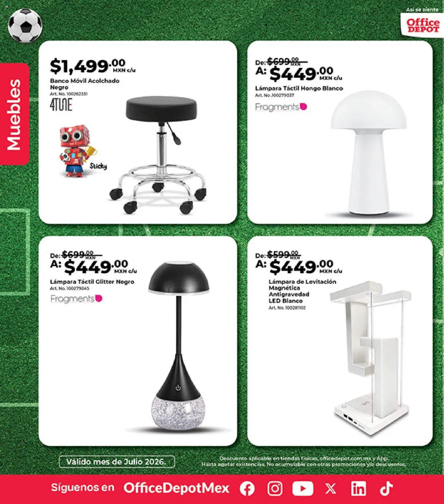 Nuevas ofertas de Office Depot válidas en toda la República Mexicana desde el 01/07/2026. ¡Encuentra las mejores ofertas en Office Depot catálogo! | Página: 19