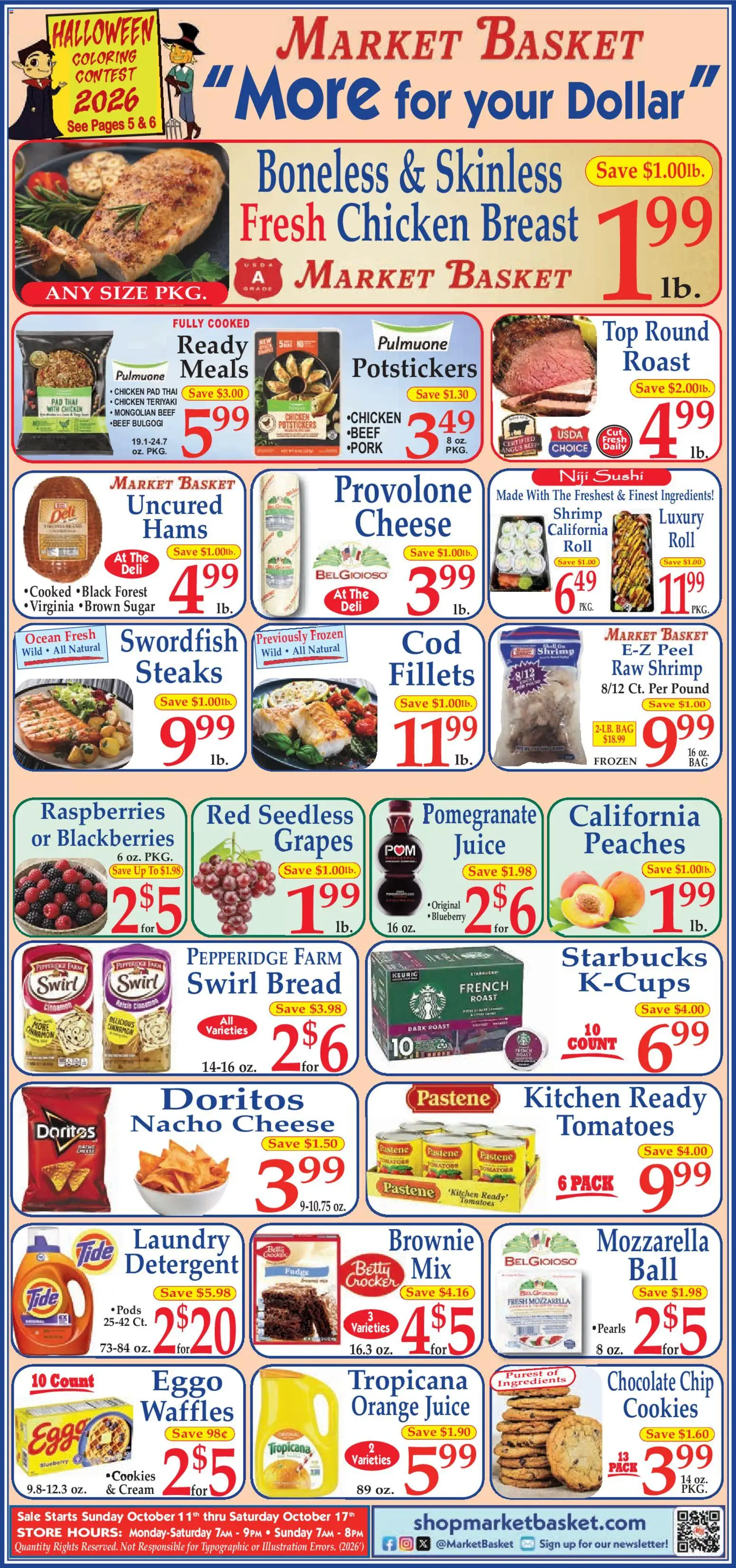 Market Basket Ad - valid from 10/11/2026 | Page: 1