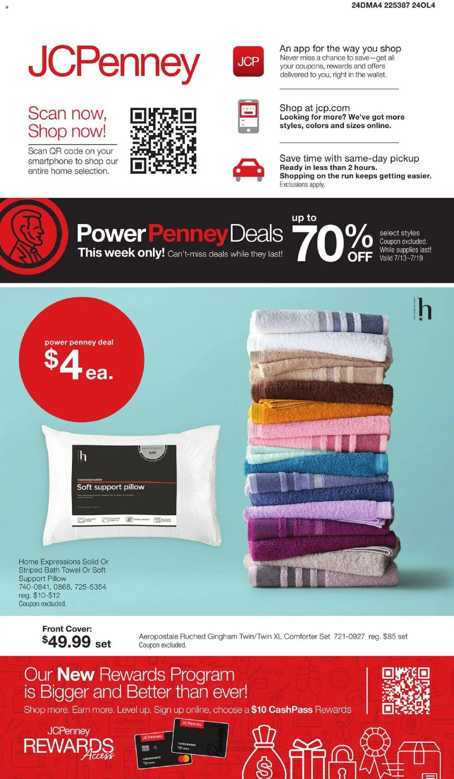 JCPenney Semi-Annual Home Sale - valid from 07/13/2026 | Page: 40 | Products: Pillow, Bath, Smartphone, Comforter