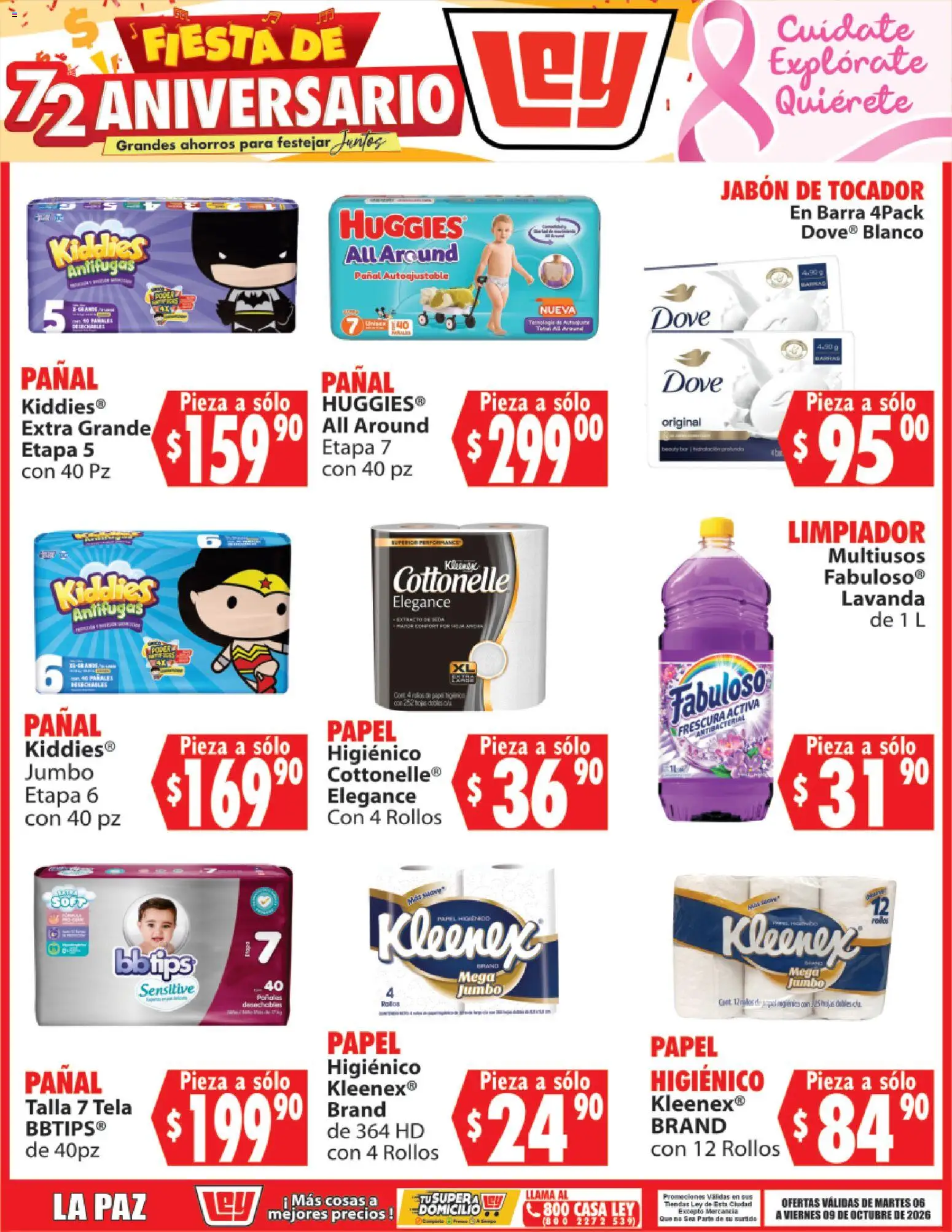 Nuevas ofertas de Casa Ley válidas en toda la República Mexicana desde el 06/10/2026. ¡Encuentra las mejores ofertas en Casa Ley folleto Autoservicio La Paz! | Página: 3