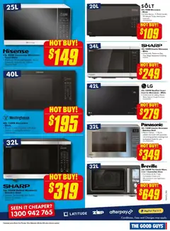 Preview of The Good Guys Bigger Screen BONUS - valid from 13.05.2026 | Page: 16 | Products: Appliance, Oven, Microwave, Screen