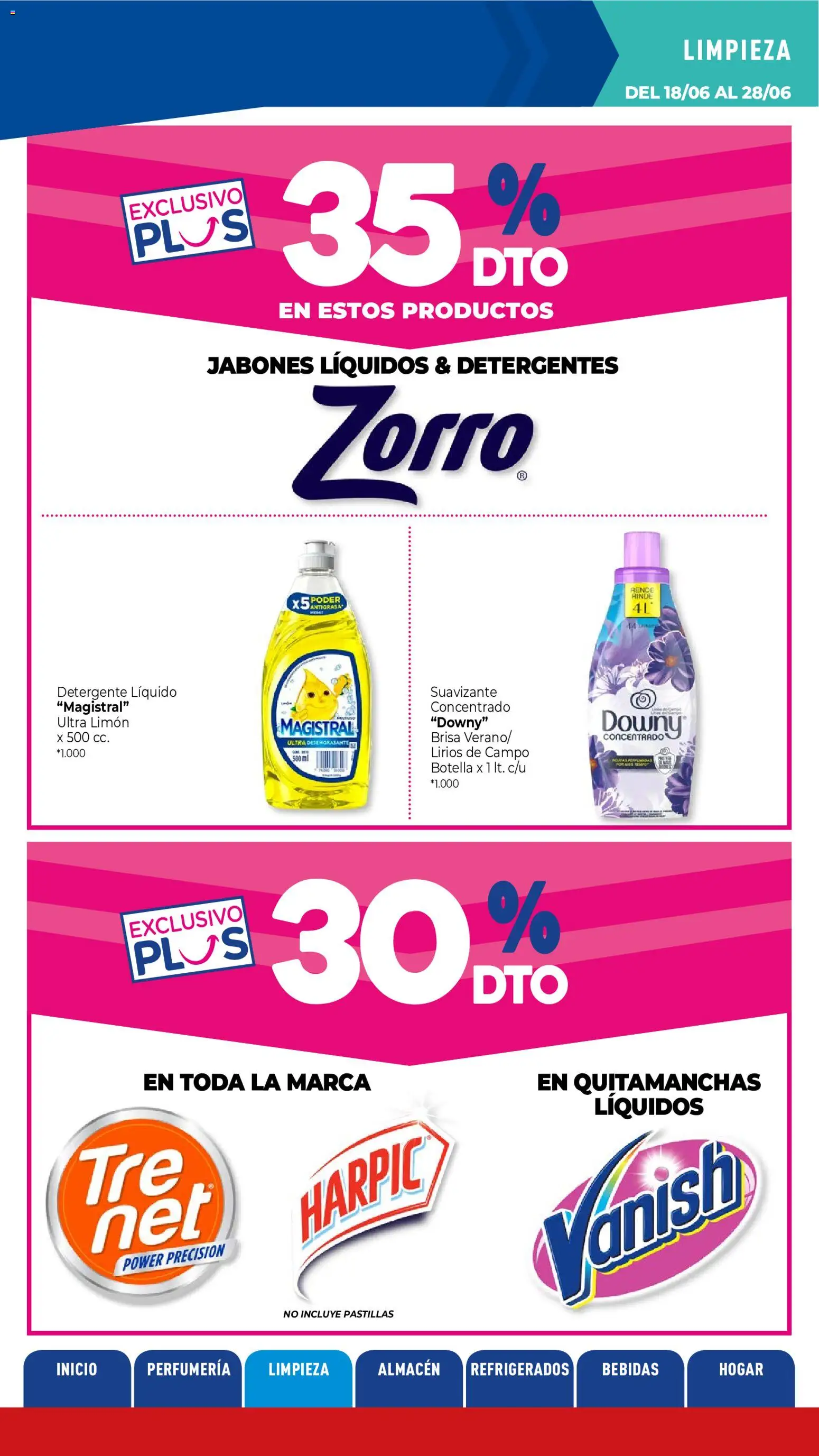 La Anonima catálogo │ válido desde el 18.06.2026 | Página: 8 | Productos: Antigrasa, Botella, Limón, Suavizante