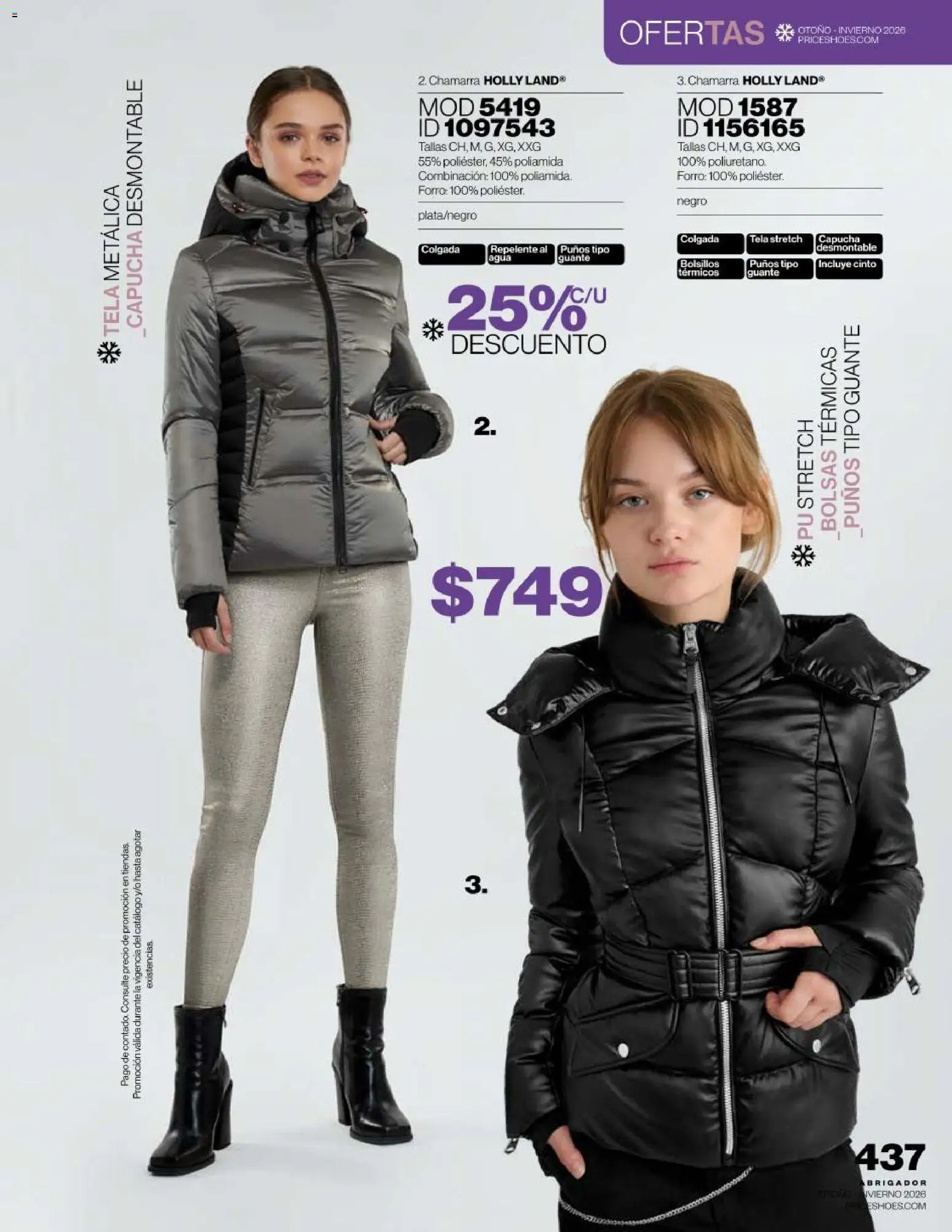 Nuevas ofertas de Price Shoes válidas en toda la República Mexicana desde el 16/09/2026. ¡Encuentra las mejores ofertas en Price Shoes catálogo Abrigador! | Página: 437 | Productos: Chamarra, Agua, Repelente, Guante