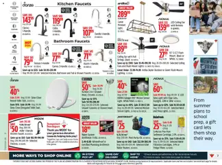 Preview of Canadian Tire weekly flyer from shop Canadian Tire valid from Aug 20, 2026 | Page: 7 | Products: Water, Fan, Shower