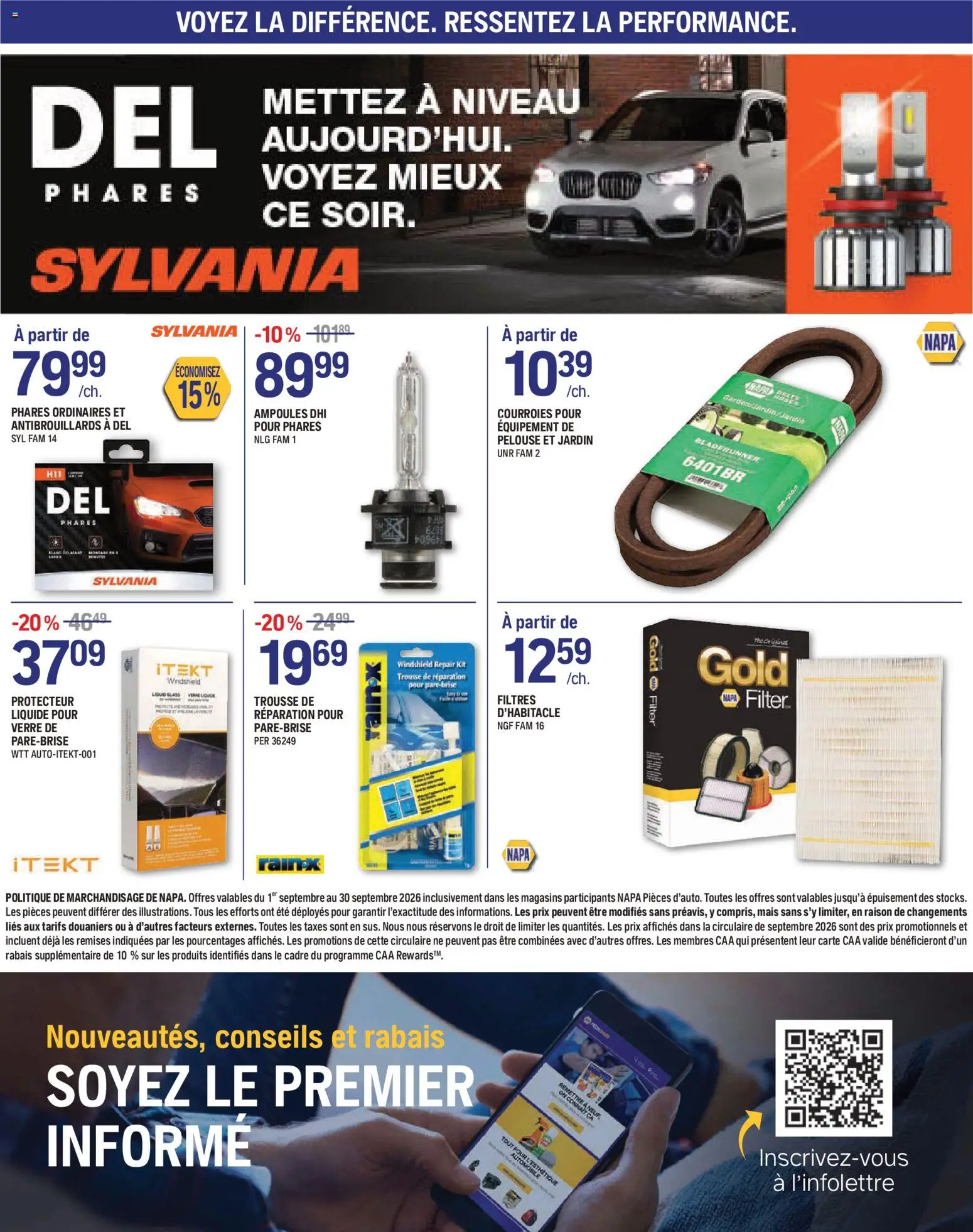 NAPA Auto Parts flyer valid from Sep 1, 2026 | Page: 8