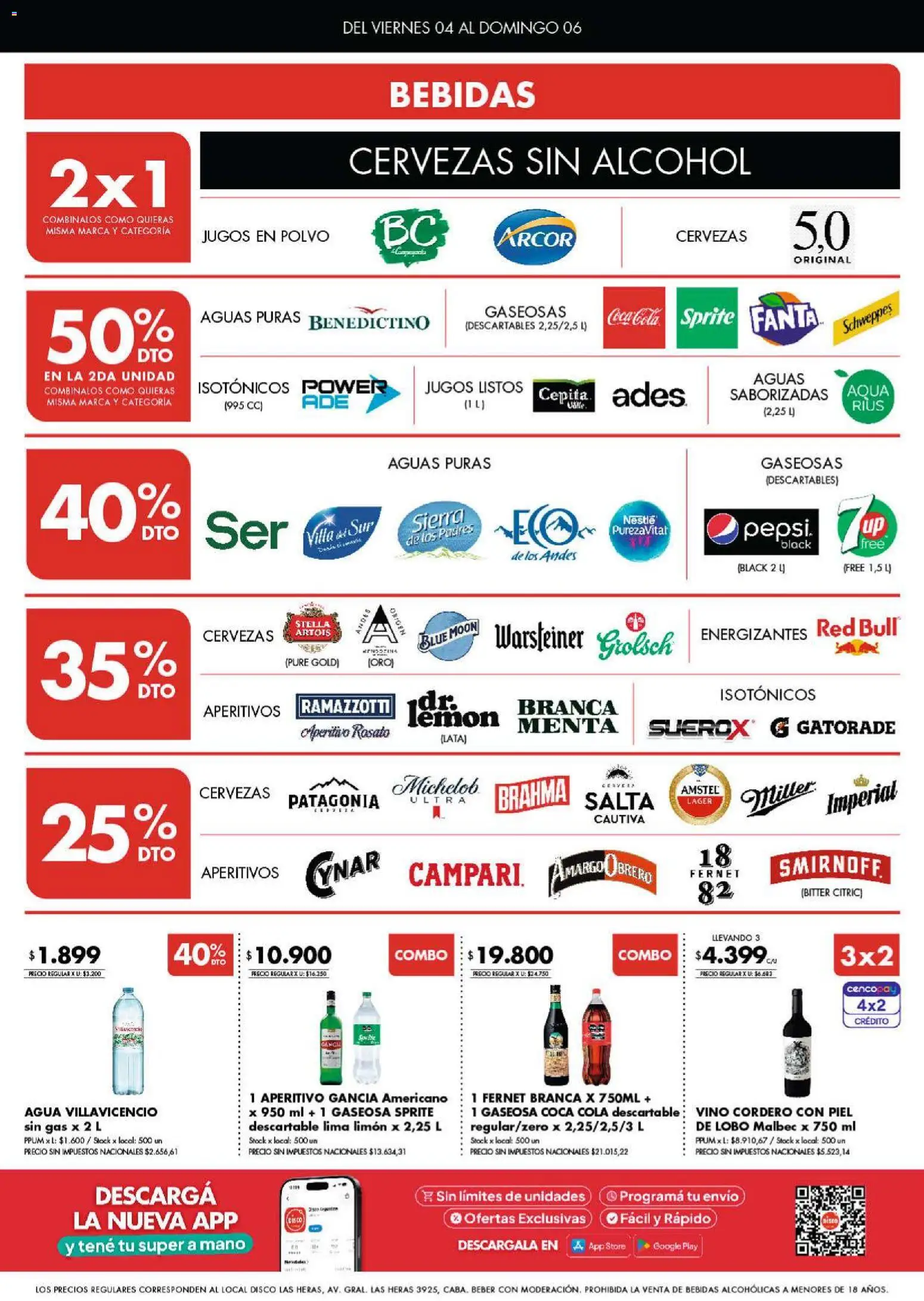 Disco - Ofertas | Bs. As. y Santa Fé │ válido desde el 04/09/2026 | Página: 5 | Productos: Bebidas, Gaseosa, Alcohol, Sierra