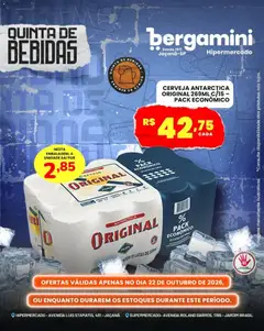 Supermercado Bergamini ofertas Quinta de Bebidas - Pré-Visualização do folheto da loja Supermercado Bergamini, válido de 22/10/2026
