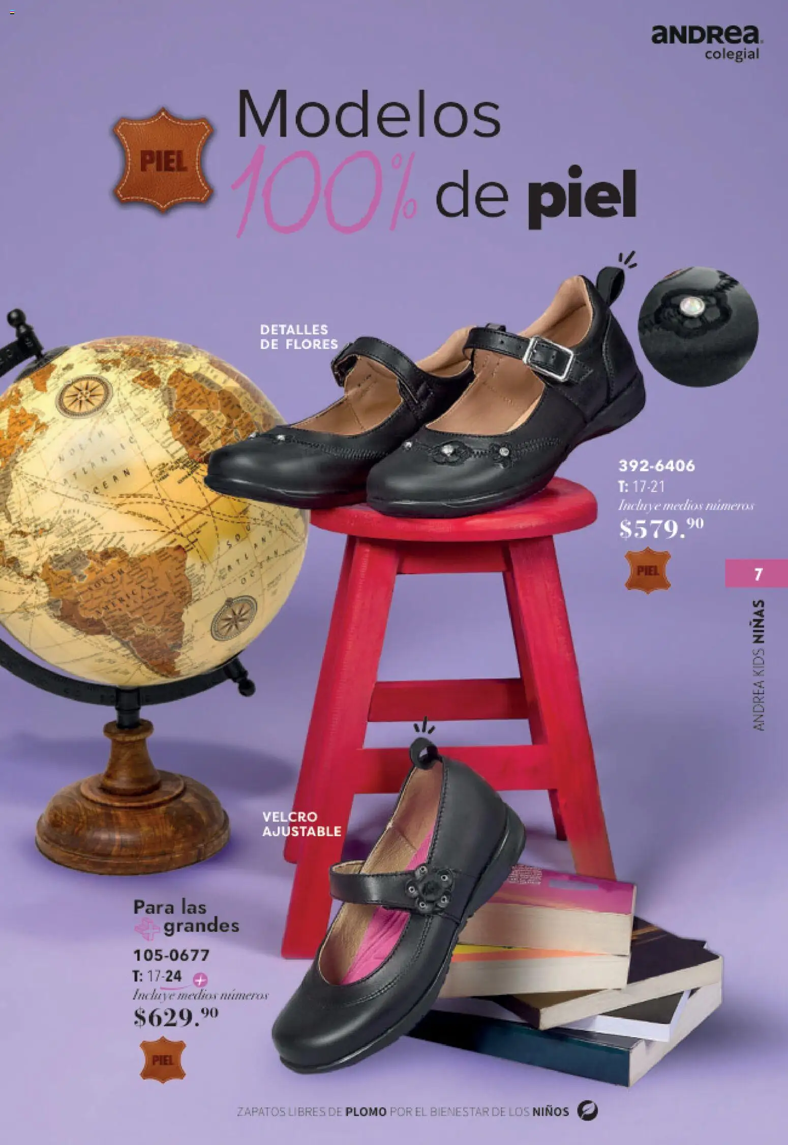 Nuevas ofertas de Andrea válidas en toda la República Mexicana desde el 23/05/2026. ¡Encuentra las mejores ofertas en Andrea catálogo Colegial! | Página: 7 | Productos: Flores, Zapatos