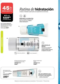 Vista previa de Agua micelar facial, Agua micelar facial 150 ml, nuevo folleto de la tienda, válido en México a partir del 24.04.2026 | Página: 126 | Productos: Agua, Limpiador, Mascarilla, Agua micelar