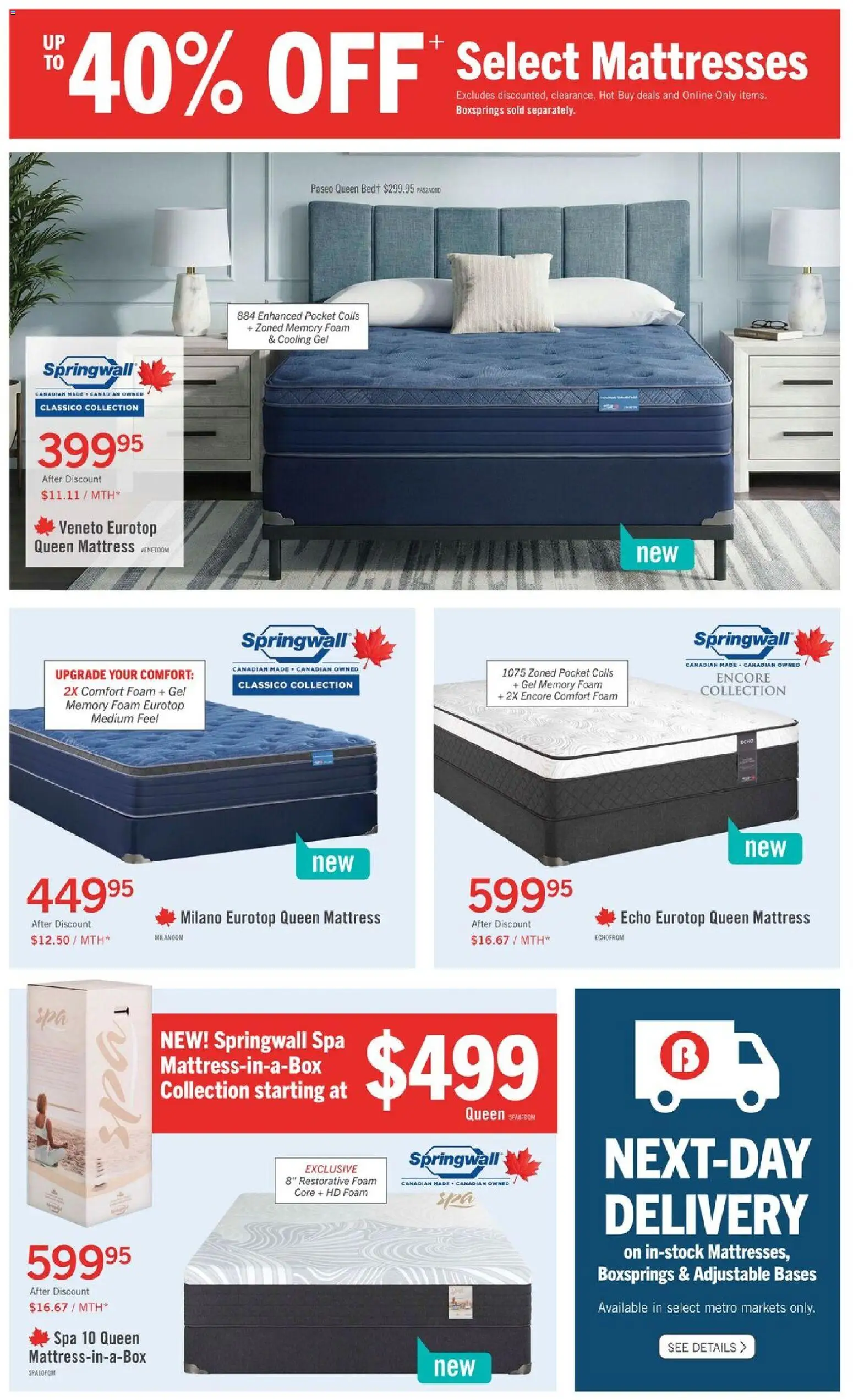 The Brick flyer valid from Jul 9, 2026 | Page: 4 | Products: Bed, Mattress
