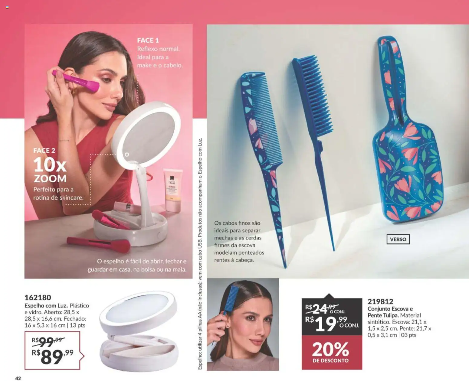 Avon Folheto - válido de 01/09/2026 | Página: 42 | Produtos: Pilhas AA, Escova, Pilhas, Cabo