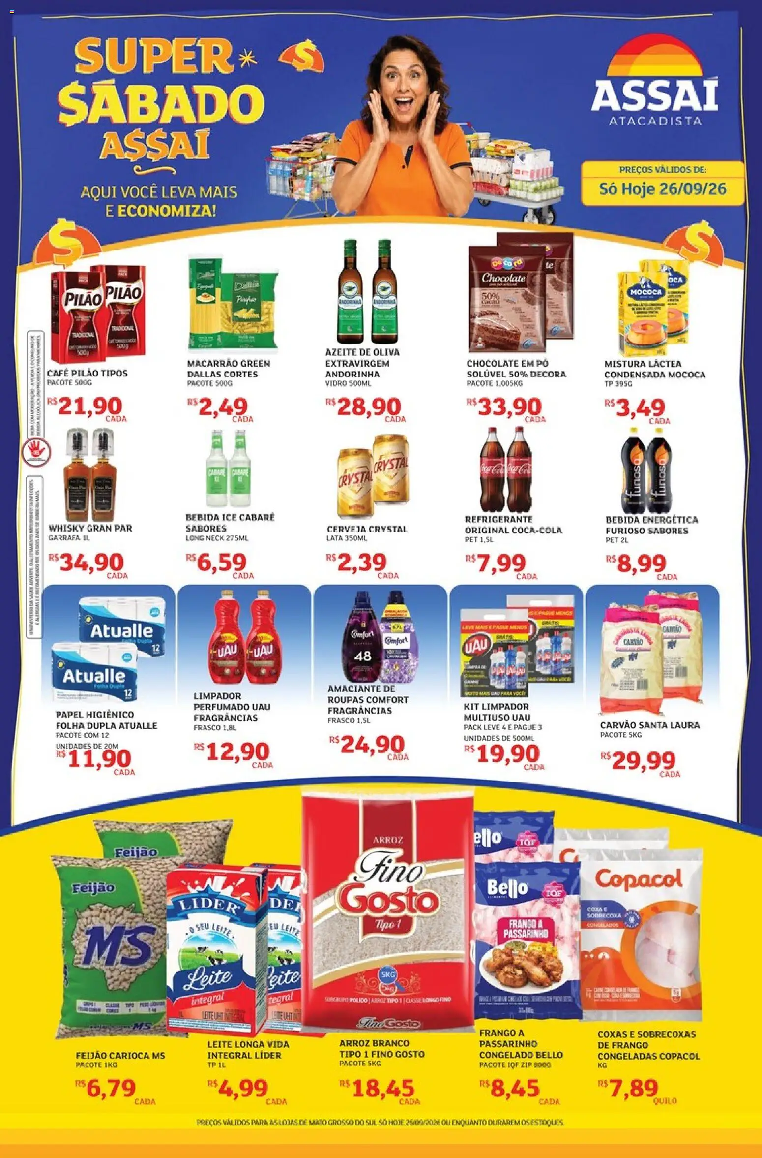 Assaí Atacadista Folheto - válido de 26/09/2026 | Página: 1 | Produtos: Café, Bebida, Azeite de oliva, Azeite