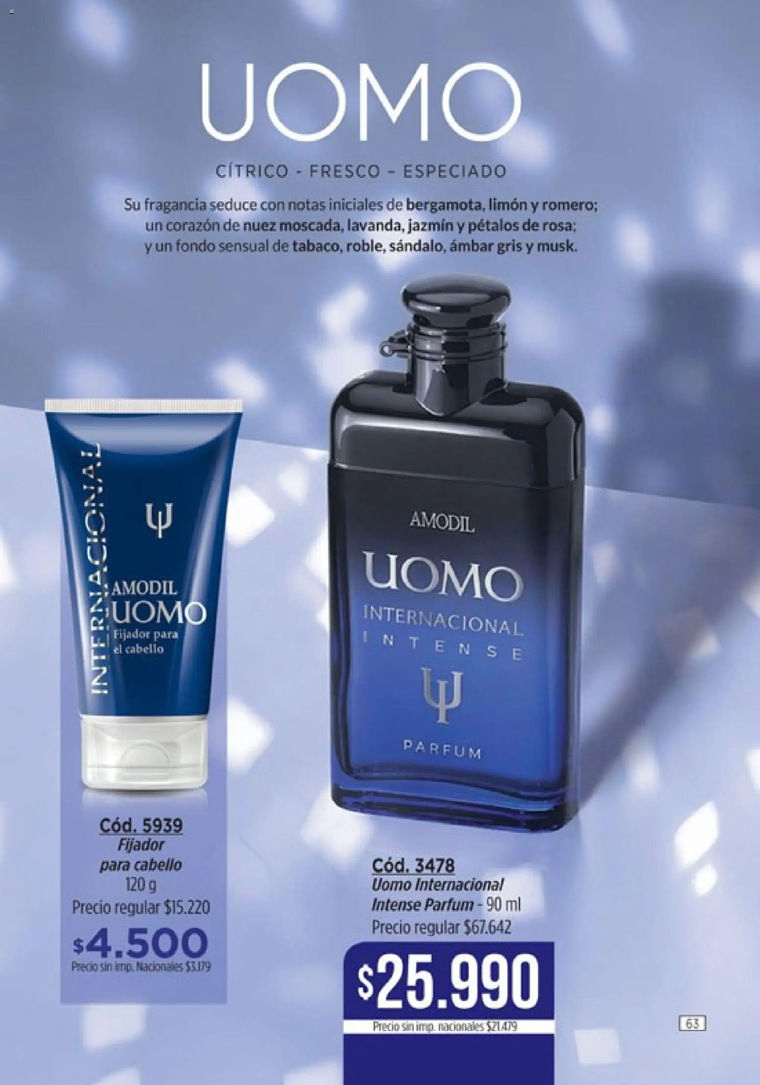 Amodil - Campaña 10 │ válido desde el 01.06.2026 | Página: 63 | Productos: Fragancia, Fijador, Limón, Nuez
