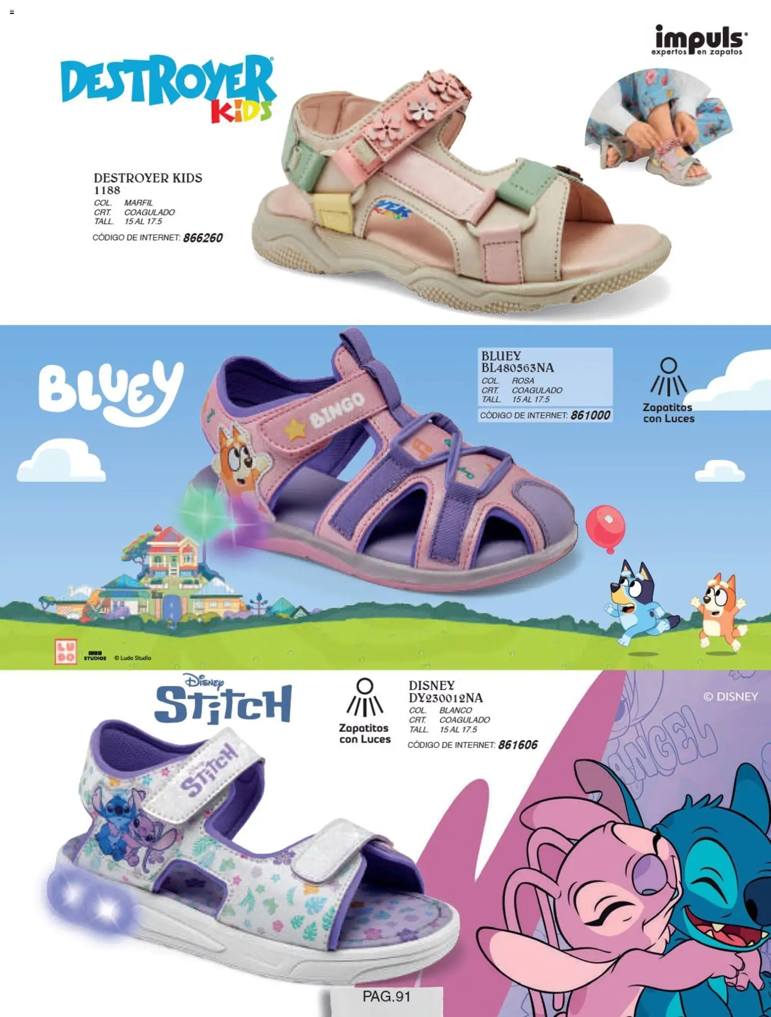 Nuevas ofertas de Impuls válidas en toda la República Mexicana desde el 01/07/2026. ¡Encuentra las mejores ofertas en Impuls catálogo Niña! | Página: 93 | Productos: Zapatos