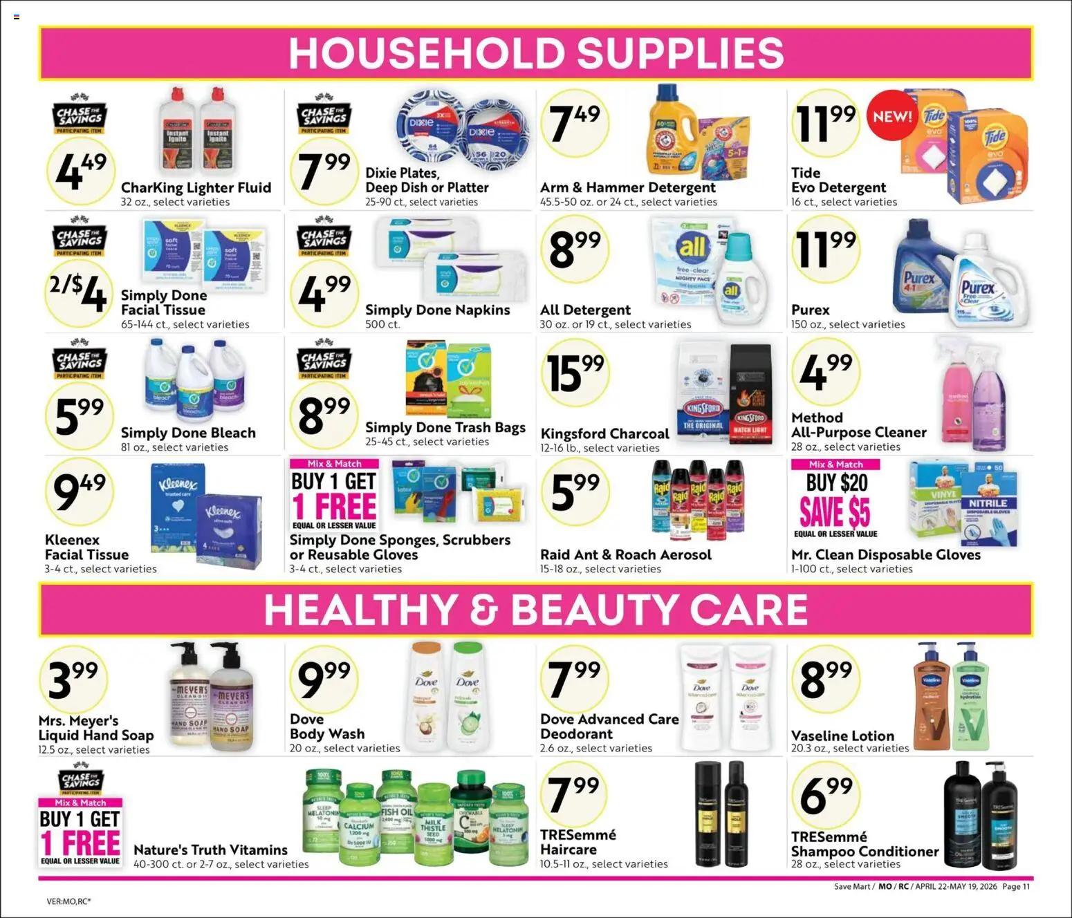 Save Mart Big Book of Savings - valid from 22.04.2026 | Page: 11 | Products: Shampoo, Conditioner, Oil, Fish