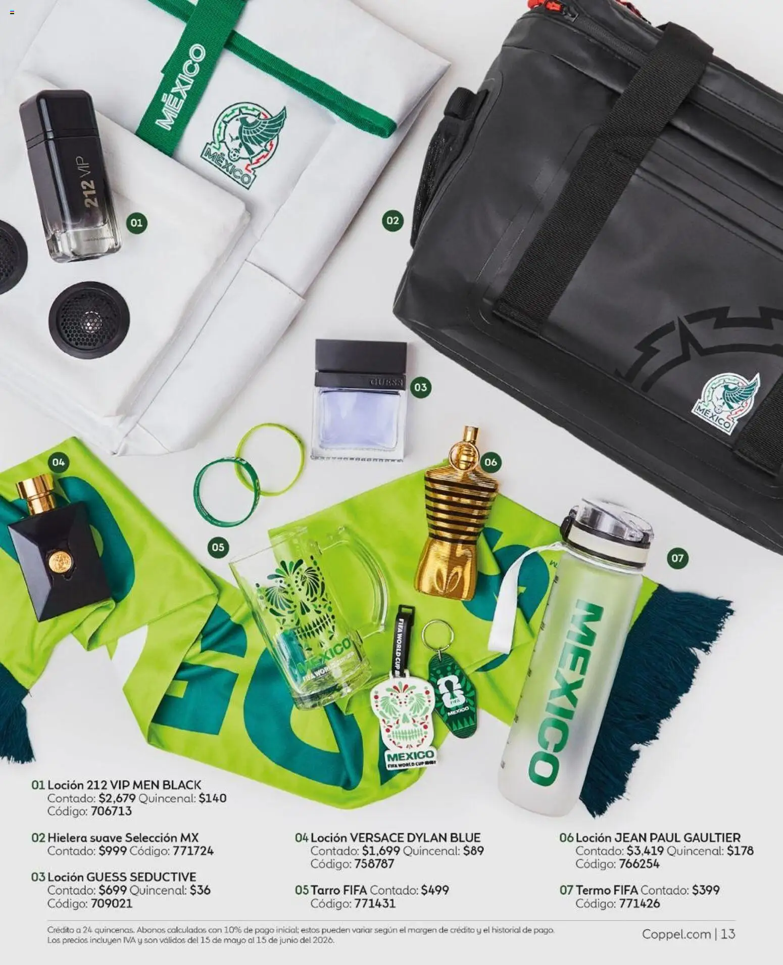 Nuevas ofertas de Coppel válidas en toda la República Mexicana desde el 01.05.2026. ¡Encuentra las mejores ofertas en Coppel catálogo Ganamos! | Página: 13 | Productos: Loción, Hielera, Termo