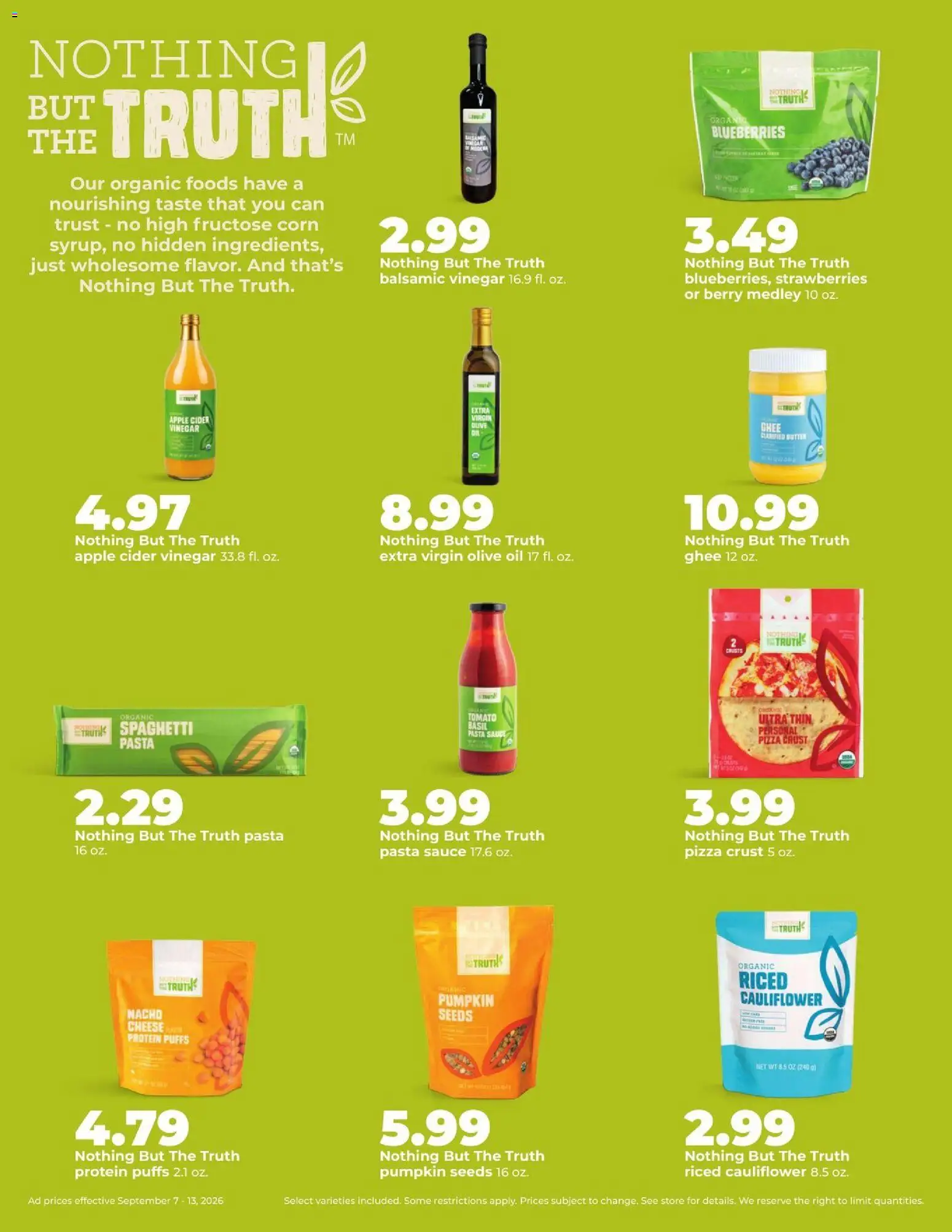 HyVee Weekly Ad - valid from 09/07/2026 | Page: 37 | Products: Vinegar, Olive oil, Strawberries, Pasta