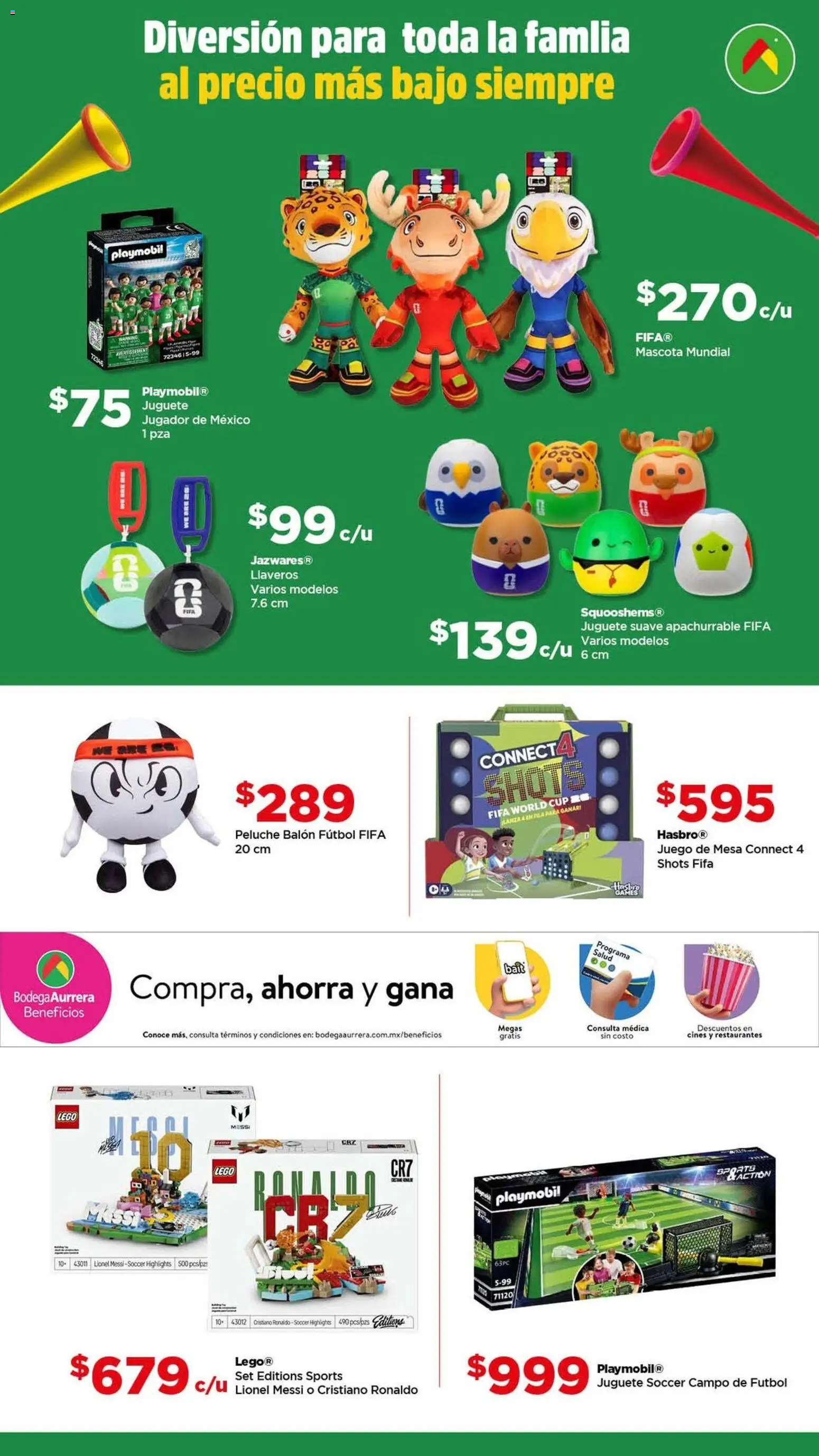 Nuevas ofertas de Bodega Aurrerá válidas en toda la República Mexicana desde el 05.06.2026. ¡Encuentra las mejores ofertas en Bodega Aurrerá folleto Golazo! | Página: 7 | Productos: Juego, Shot, Mesa