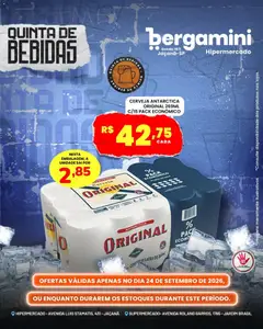 Supermercado Bergamini ofertas Quinta de Bebidas - Pré-Visualização do folheto da loja Supermercado Bergamini, válido de 24/09/2026