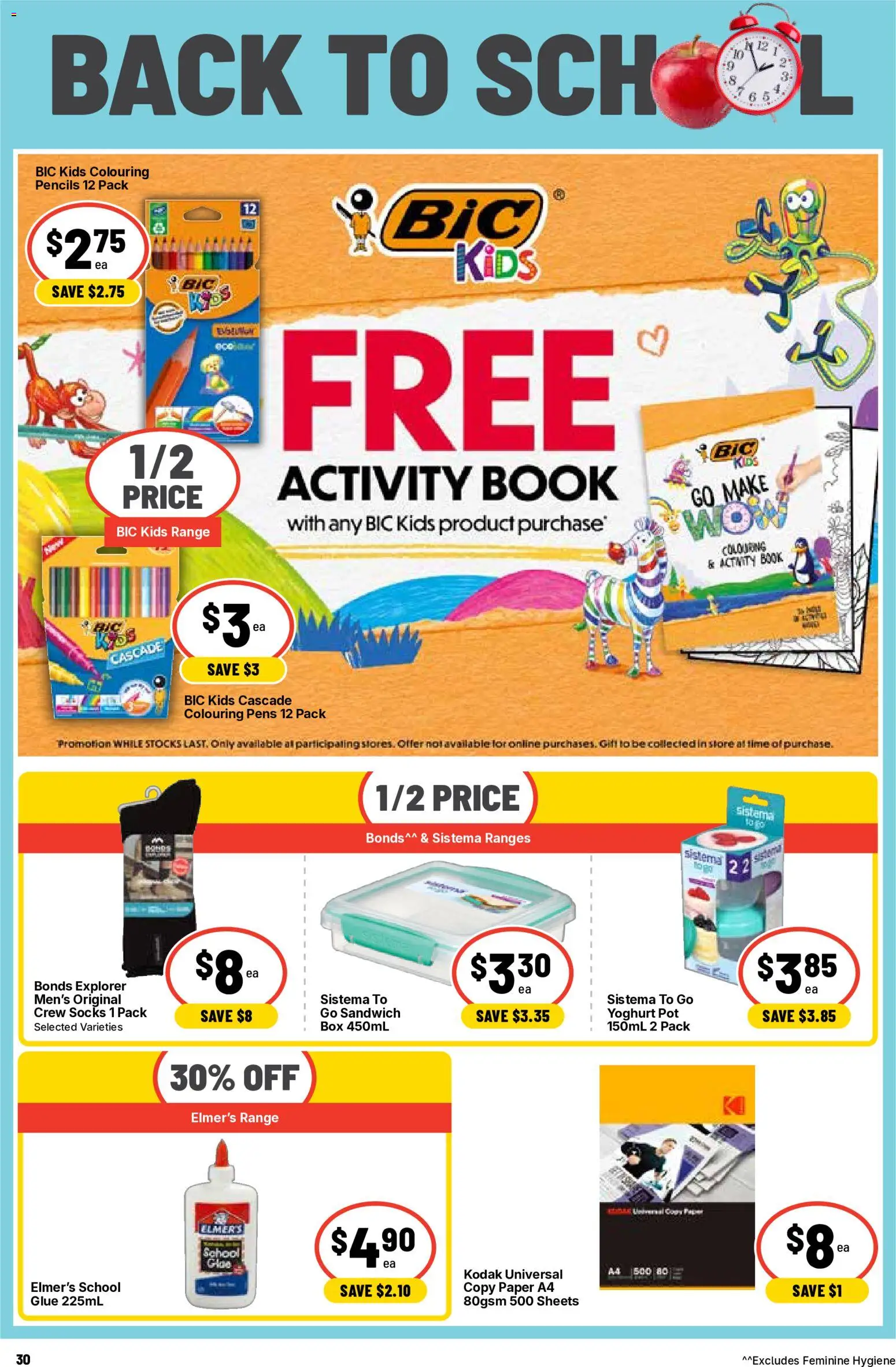 Ritchies catalogue - valid from 30/09/2026 | Page: 30 | Products: Pot, Yoghurt, Socks, Glue