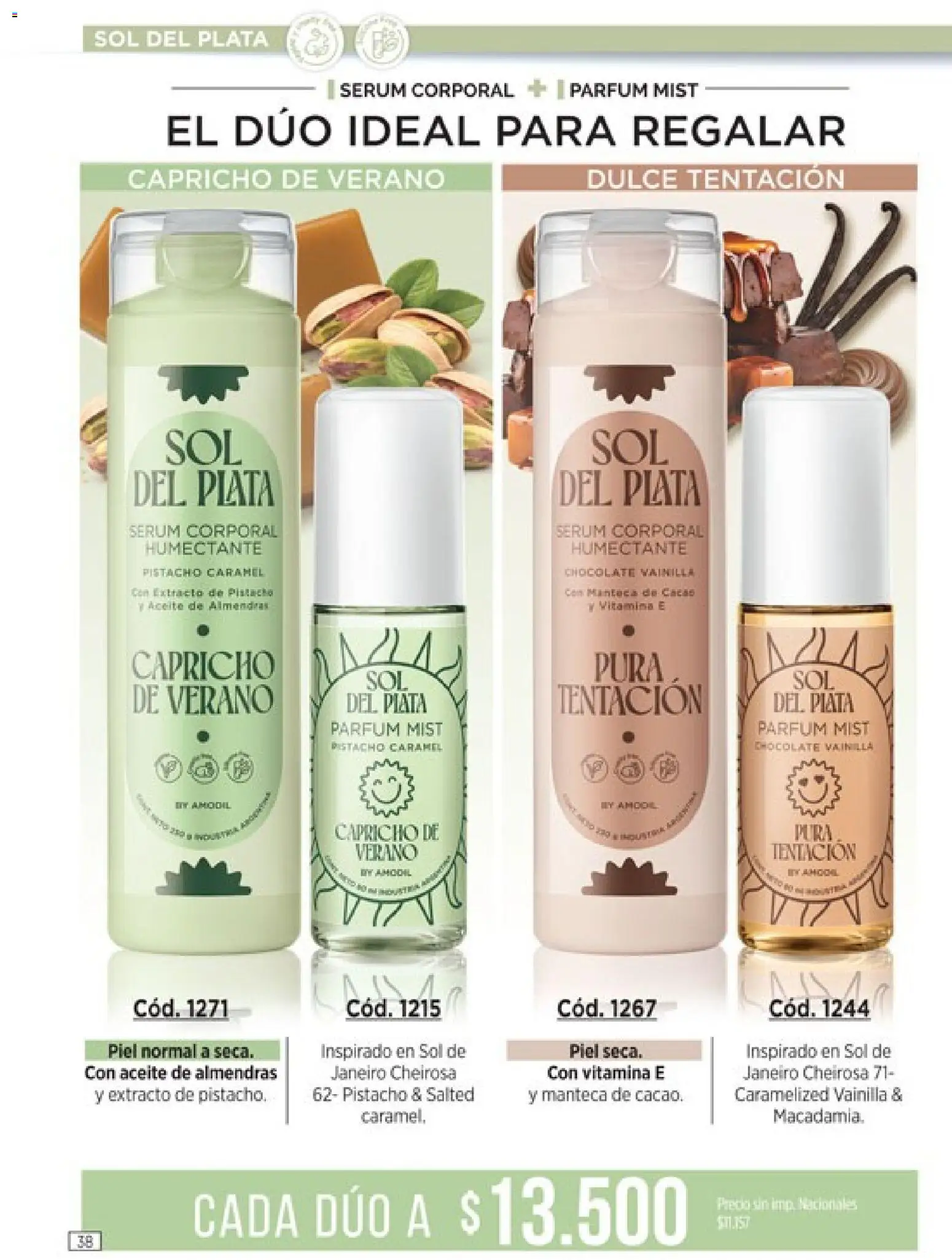 Catálogo Amodil Campaña 16 │ válido desde el 19/09/2026 | Página: 38 | Productos: Aceite, Serum, Dulce, Chocolate