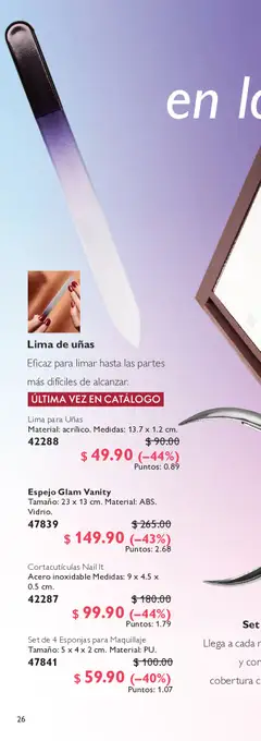 Vista previa de Oriflame campaña 7 2026, nuevo folleto de la tienda, válido en México a partir del 09.05.2026 | Página: 50