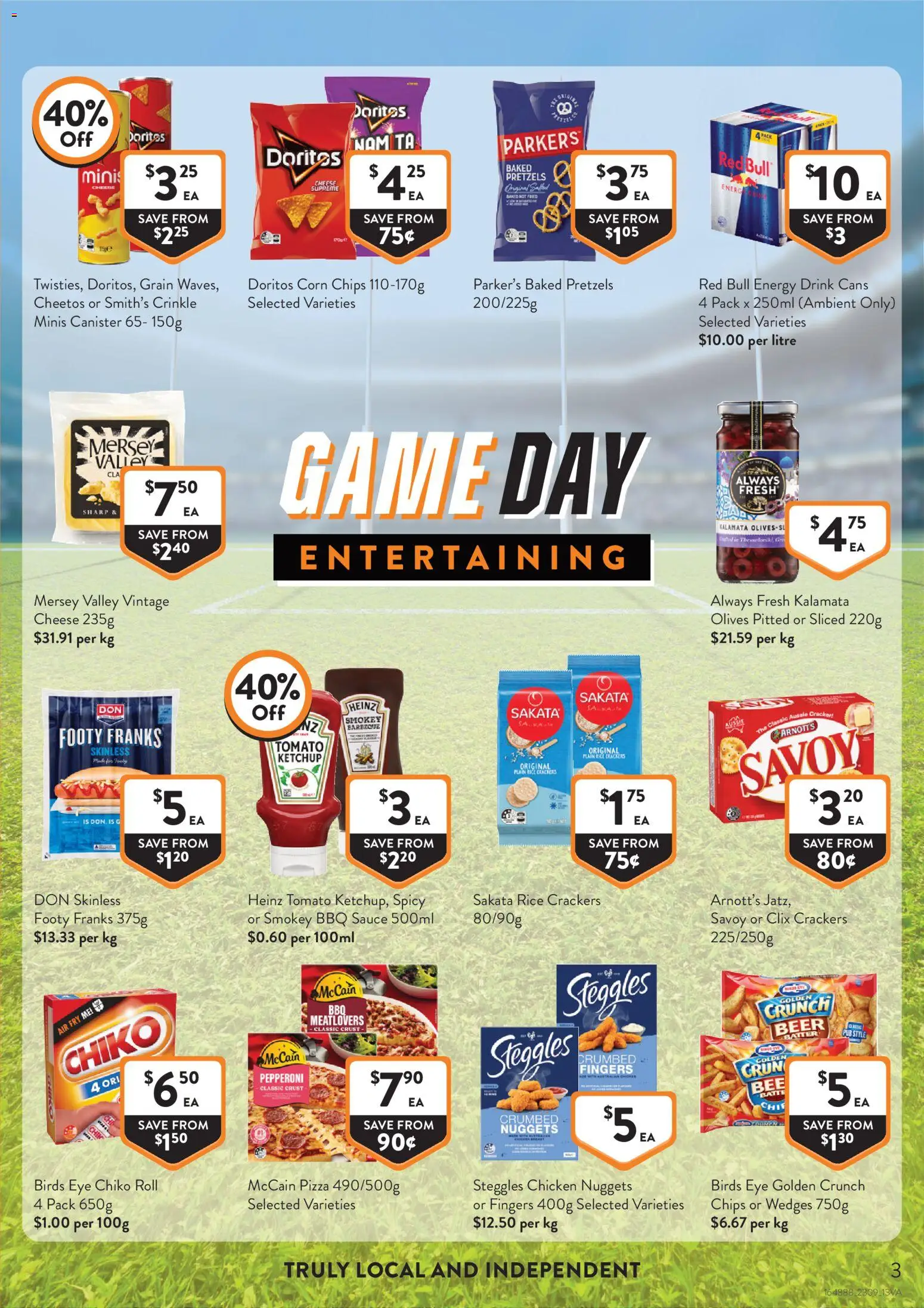 Foodworks catalogue - valid from 23/09/2026 | Page: 3 | Products: Corn, Energy drink, Red Bull, Game