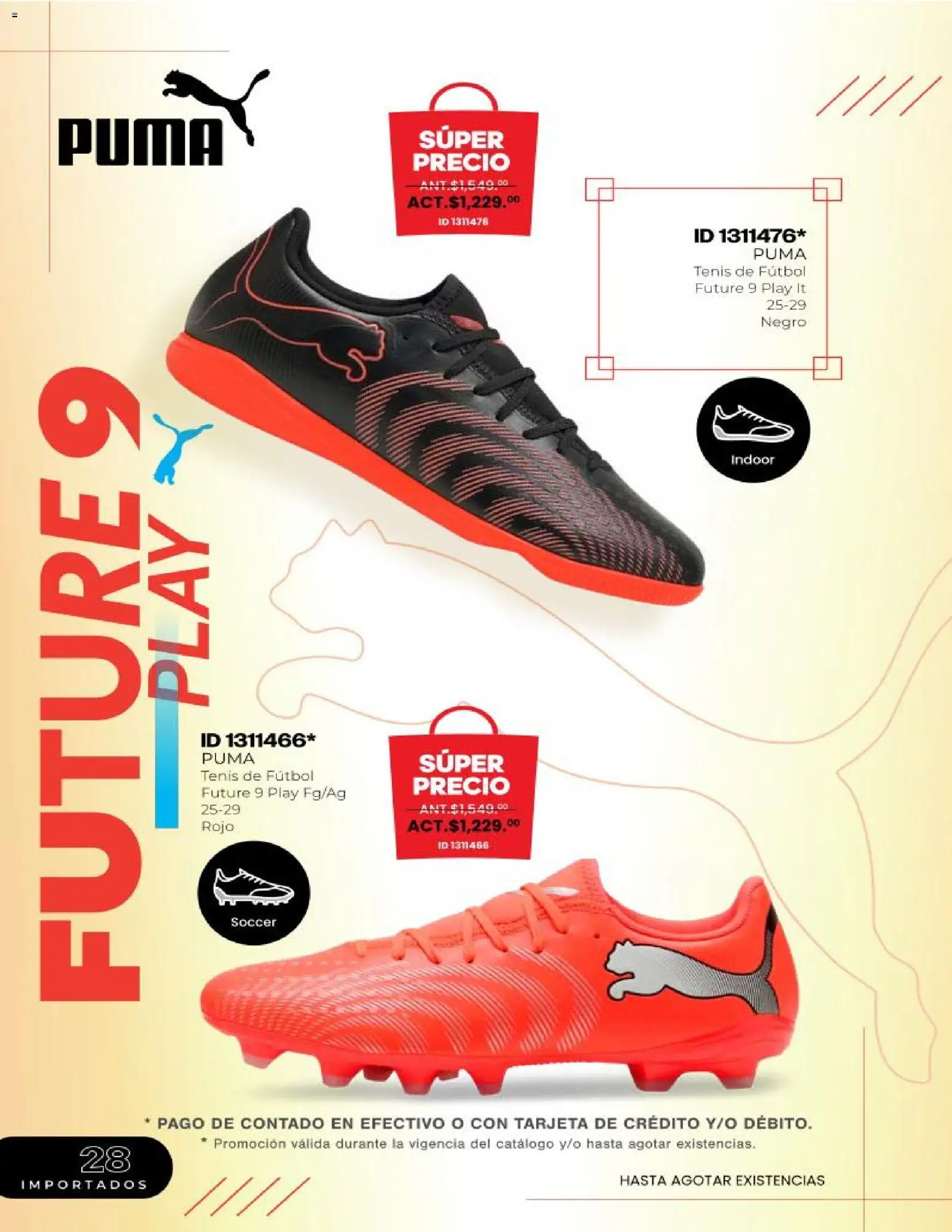 Nuevas ofertas de Price Shoes válidas en toda la República Mexicana desde el 04.06.2026. ¡Encuentra las mejores ofertas en Price Shoes catálogo Fútbol 2026! | Página: 28 | Productos: Tenis