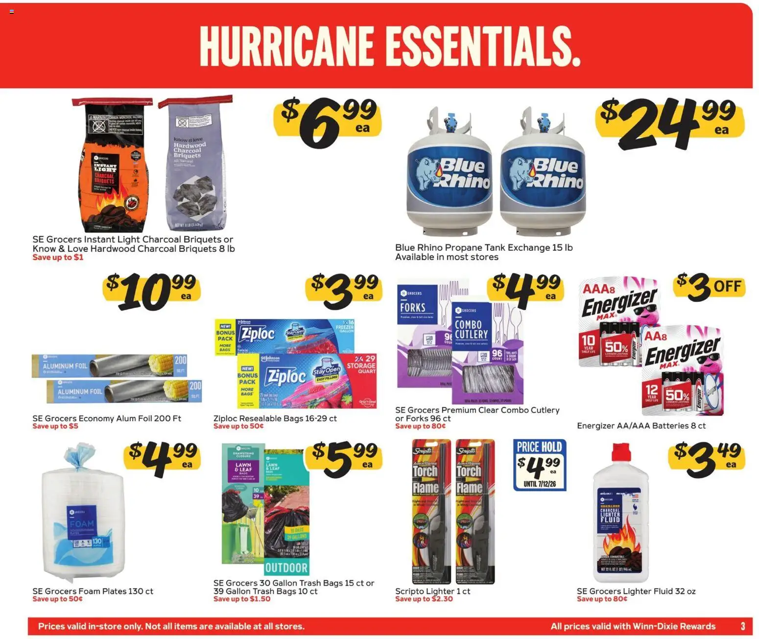 Winn Dixie Ad - valid from 27.05.2026 | Page: 3 | Products: Lighter, Freezer