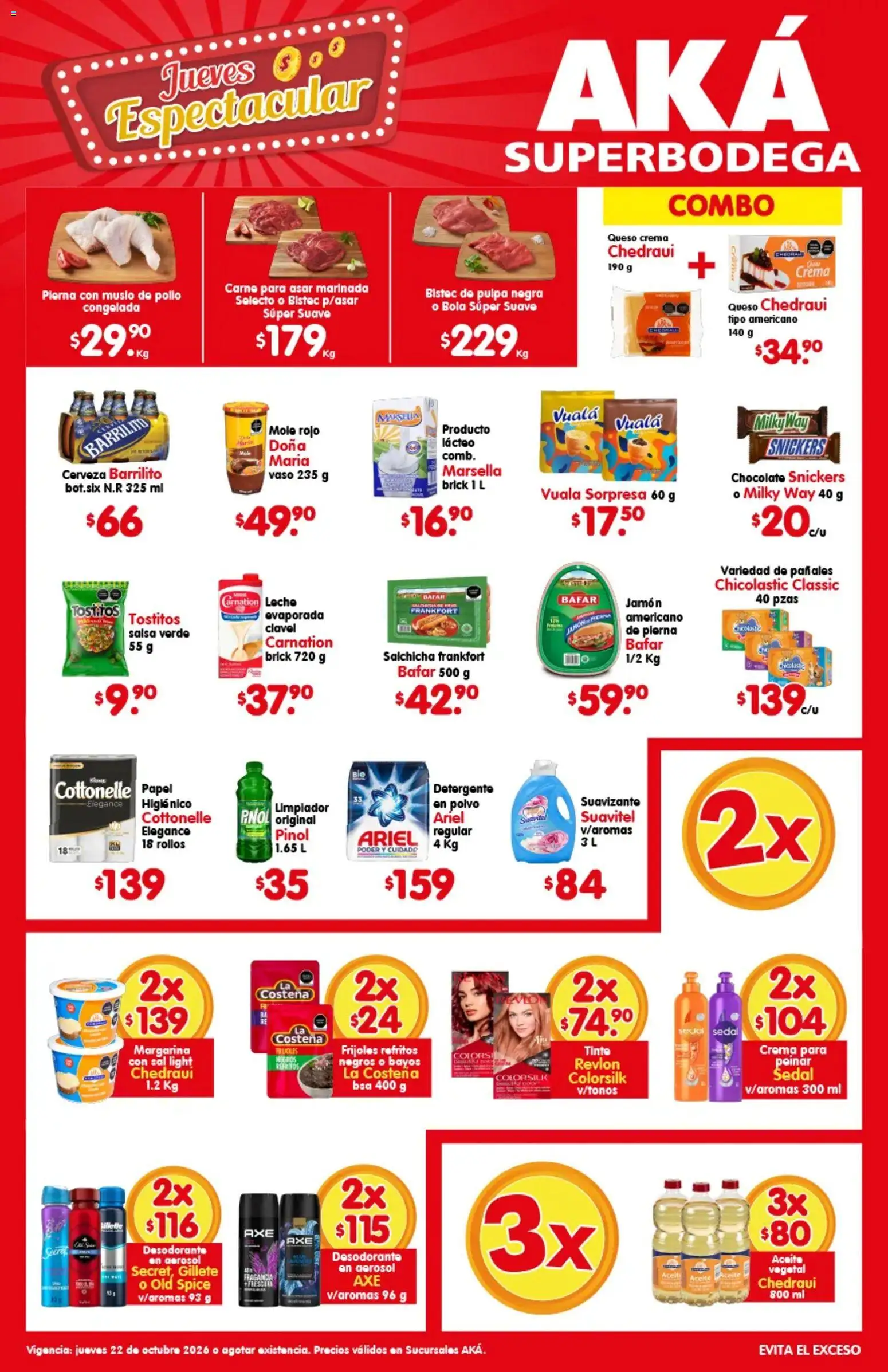 Nuevas ofertas de Arteli válidas en toda la República Mexicana desde el 22/10/2026. ¡Encuentra las mejores ofertas en Arteli folleto Aká Super Bodega! | Página: 1