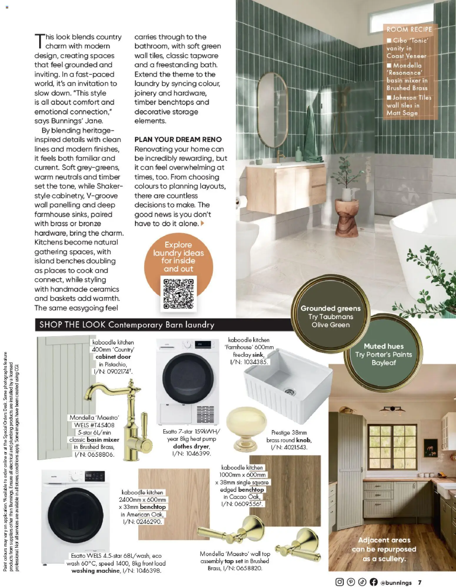 Bunnings Warehouse catalogue - valid from 01/08/2026 | Page: 44 | Products: Cabinet, Tap, Greens, Laundry
