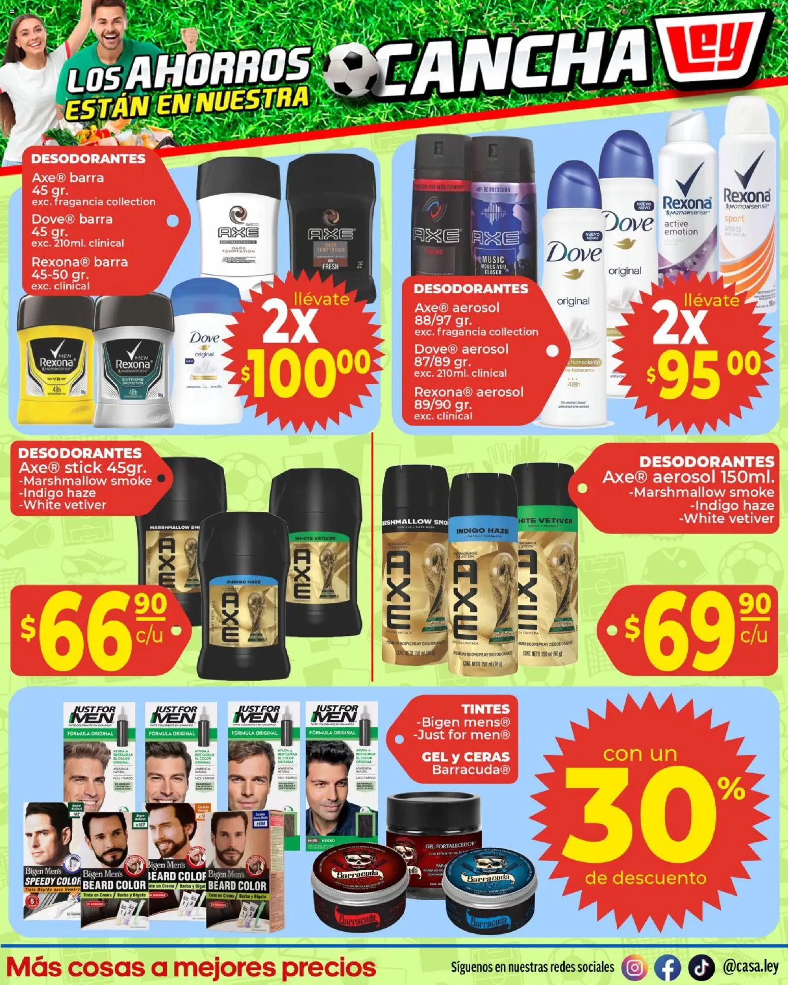 Nuevas ofertas de Casa Ley válidas en toda la República Mexicana desde el 11.06.2026. ¡Encuentra las mejores ofertas en Casa Ley folleto Día del Padre con Con Mundial 2026! | Página: 3 | Productos: Desodorante, Crema, Té, Fragancia