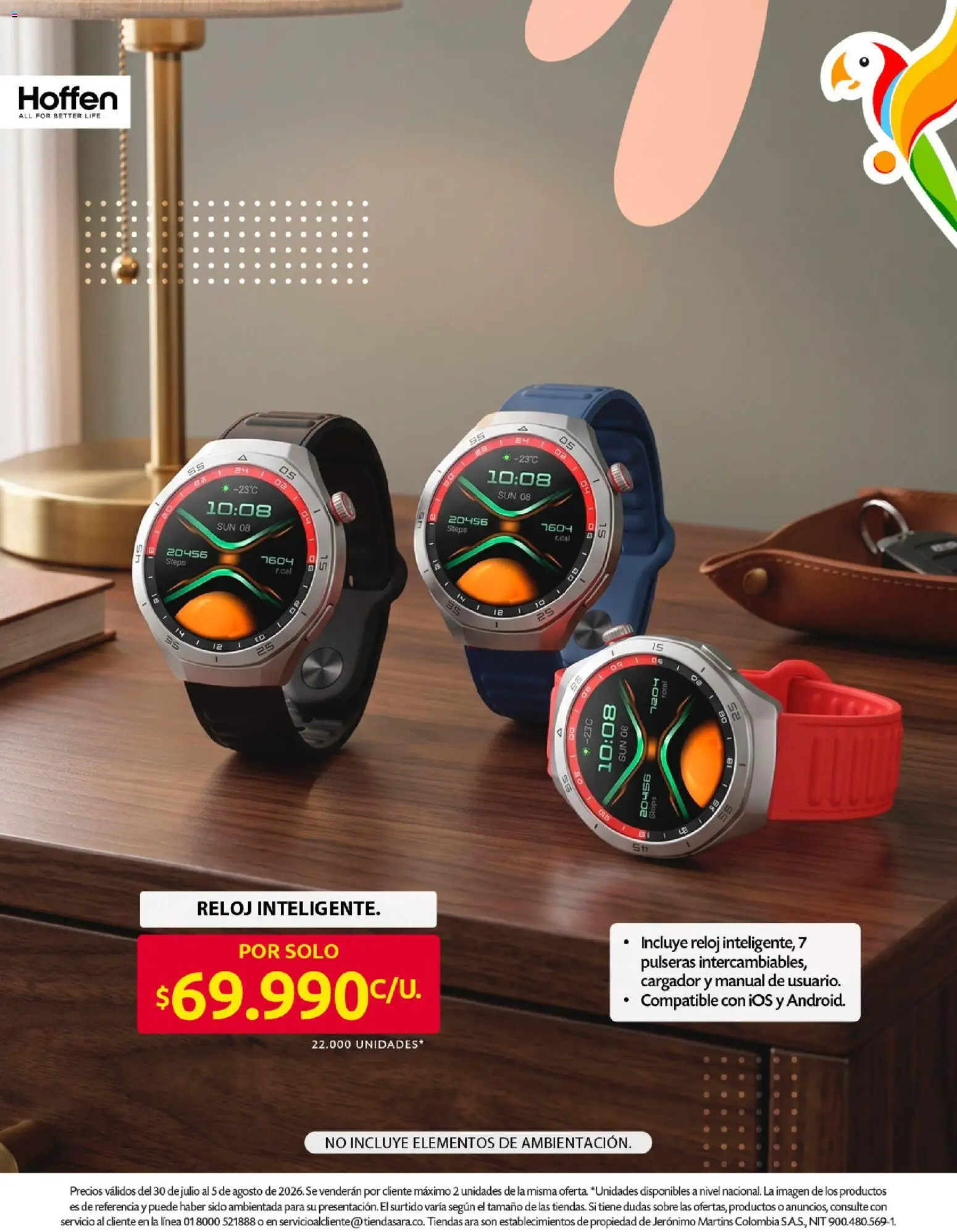 Ara revista - valida desde el 30/07/2026 | Página: 18 | Productos: Reloj, Sobre, Cargador