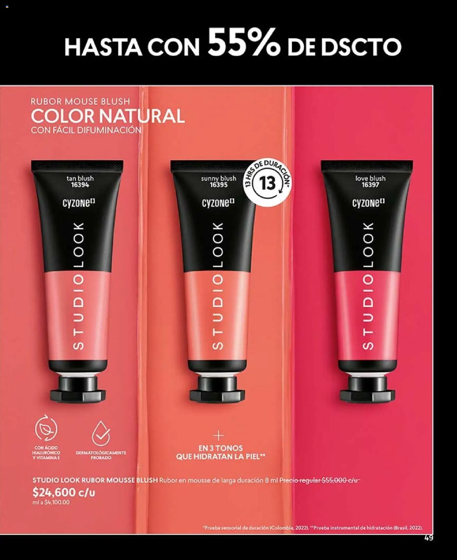 CyZone revista - valida desde el 17/08/2026 | Página: 49 | Productos: Rubor, Mouse, Mousse