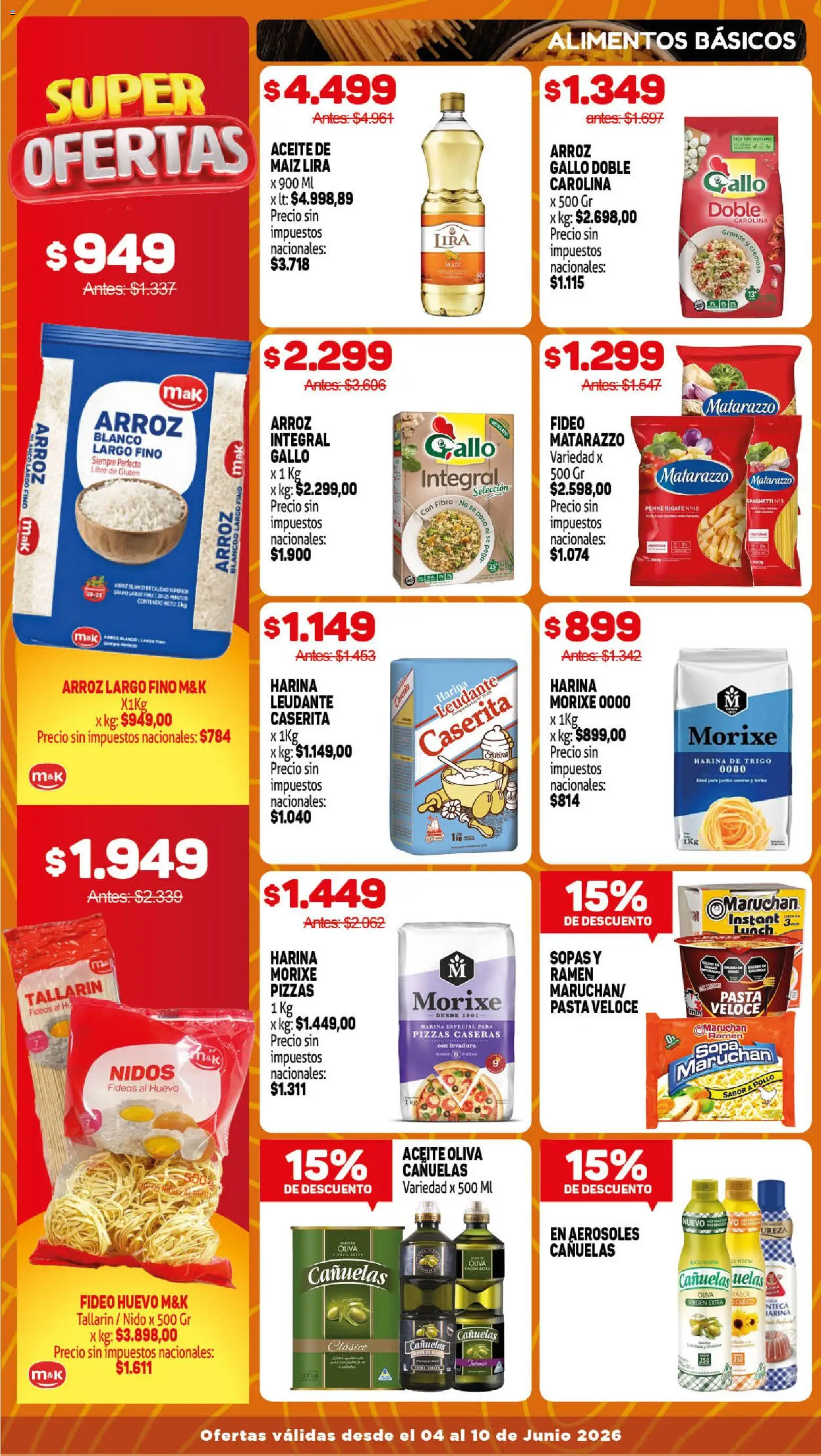 Makro ofertas │ válido desde el 04.06.2026 | Página: 5 | Productos: Harina, Aceite, Maiz, Huevo