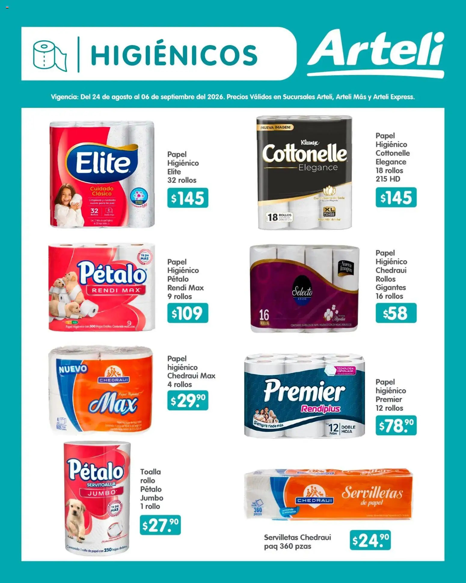 Nuevas ofertas de Arteli válidas en toda la República Mexicana desde el 24/08/2026. ¡Encuentra las mejores ofertas en Arteli folleto Quincenal! | Página: 14