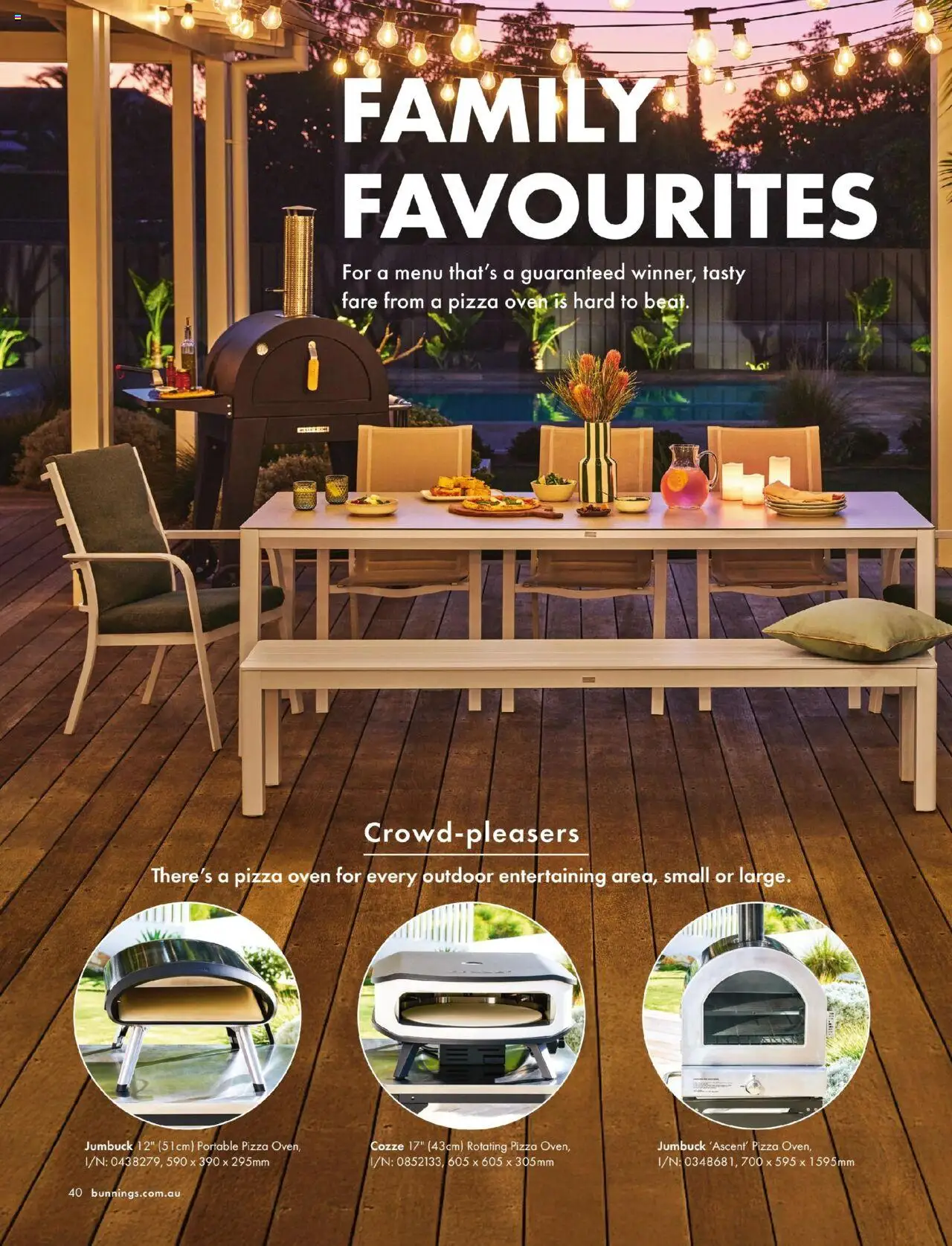 Bunnings Warehouse catalogue - valid from 25/08/2025 | Page: 40 | Products: Pizza, Portable, Oven