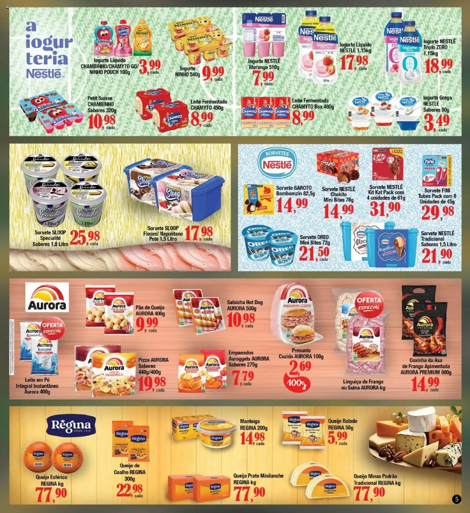 Supermercados Unidos Folheto - válido de 01.06.2026 | Página: 5 | Produtos: Presunto, Sorvete, Frango, Leite fermentado