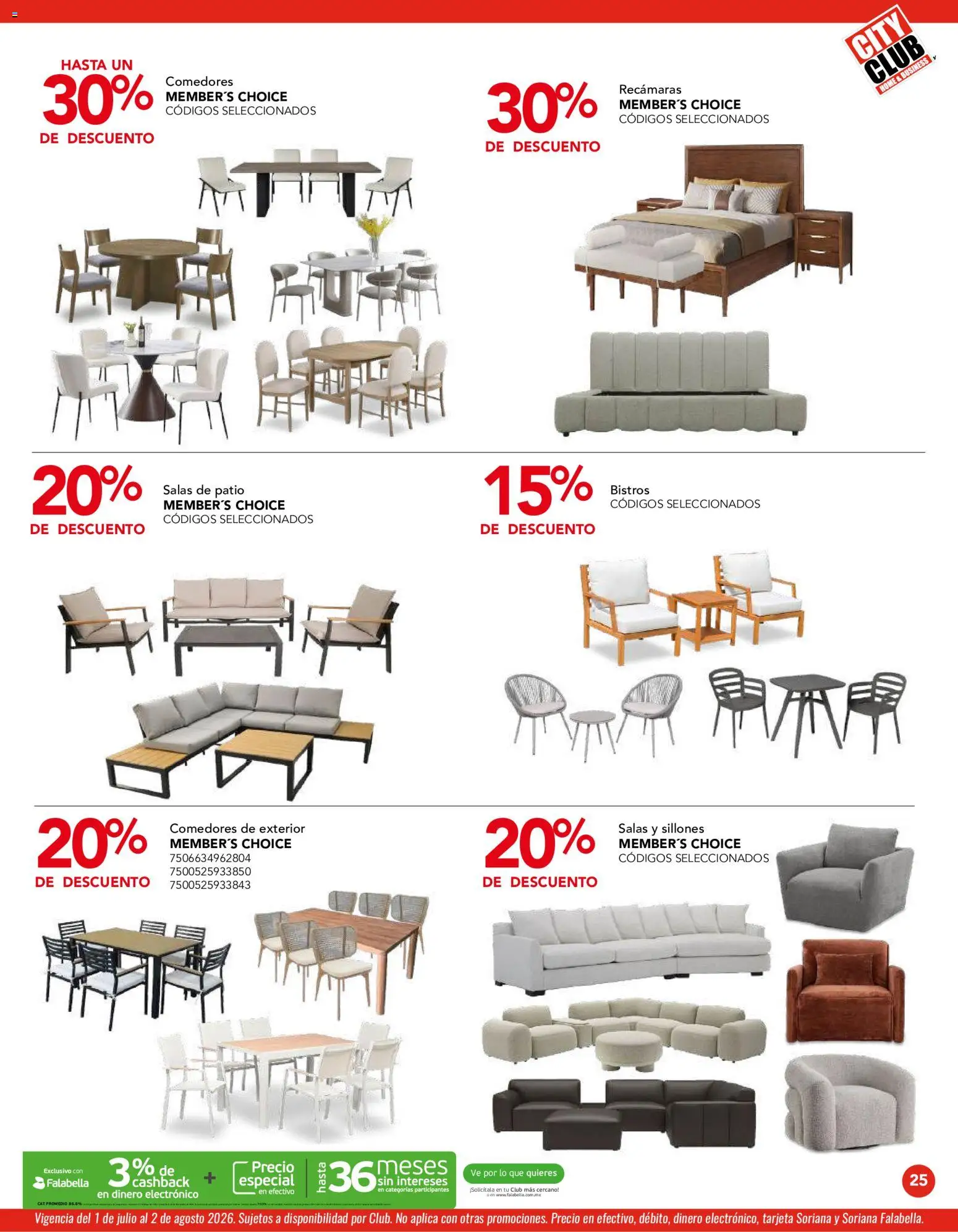 Nuevas ofertas de City Club válidas en toda la República Mexicana desde el 01/07/2026. ¡Encuentra las mejores ofertas en City Club catálogo! | Página: 25