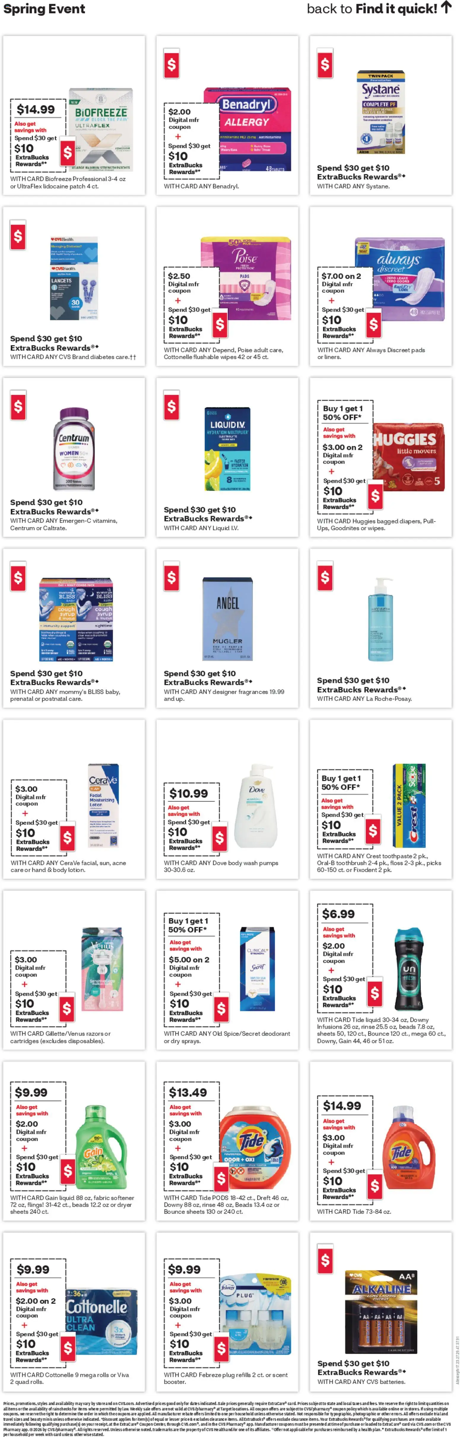CVS Pharmacy Weekly Ad - AZ - valid from 12.04.2026 | Page: 19 | Products: Deodorant, Toothbrush, Fabric softener, Body Wash