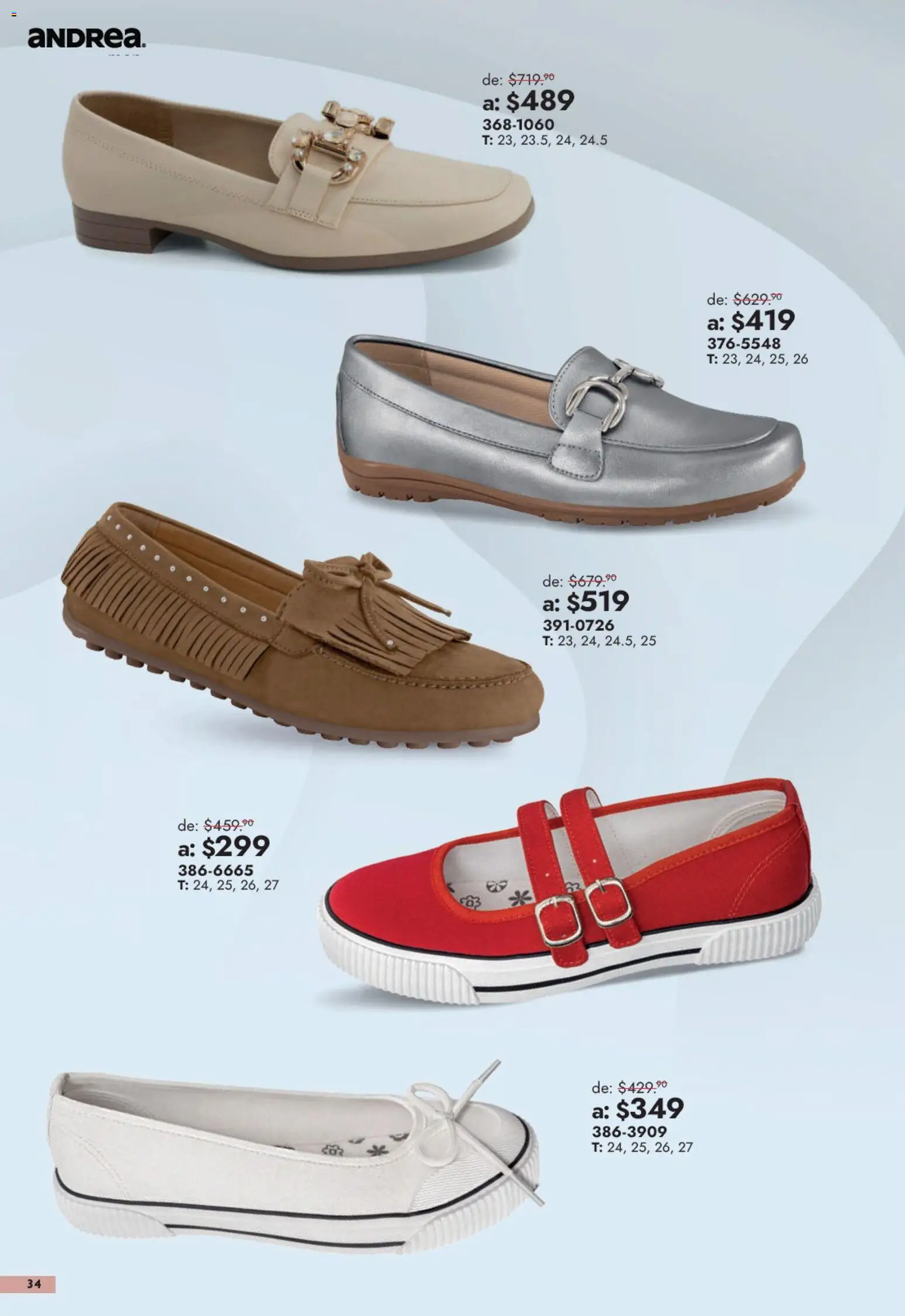 Nuevas ofertas de Andrea válidas en toda la República Mexicana desde el 13/09/2026. ¡Encuentra las mejores ofertas en Andrea catálogo Outlet! | Página: 34