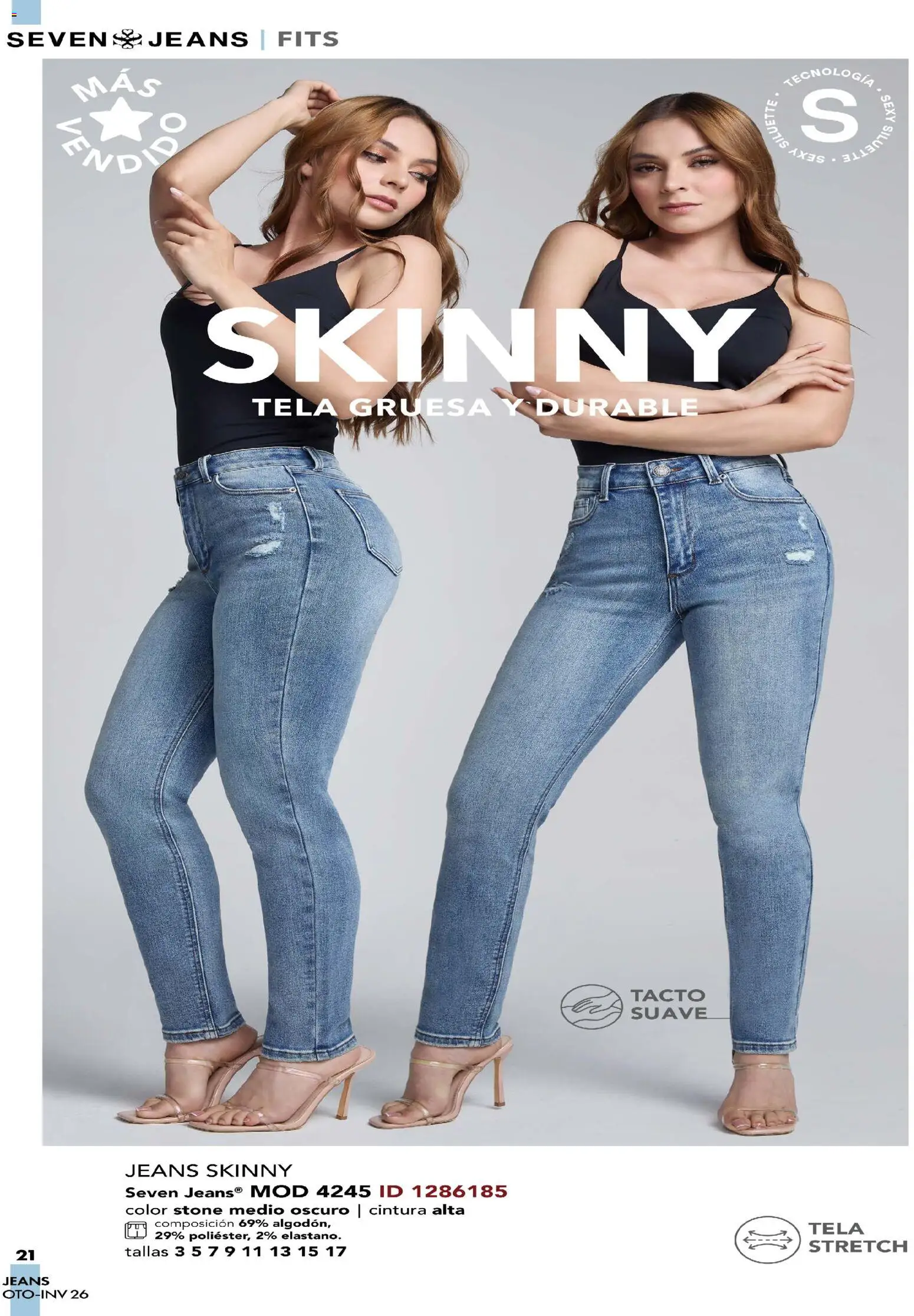 Nuevas ofertas de Price Shoes válidas en toda la República Mexicana desde el 03/08/2026. ¡Encuentra las mejores ofertas en Price Shoes catálogo Seven Jeans! | Página: 21