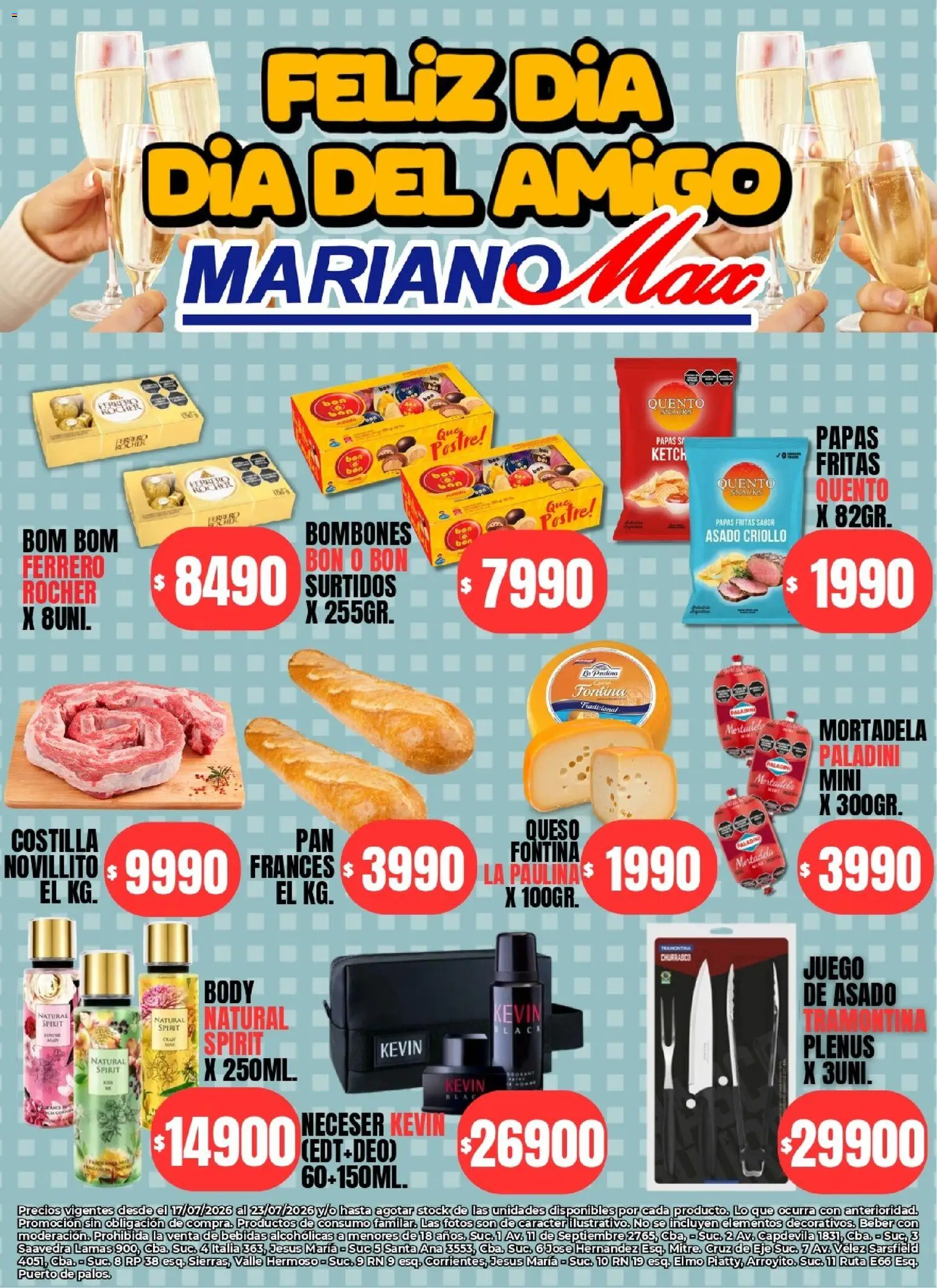 Mariano Max - Catálogo │ válido desde el 17/07/2026 | Página: 1 | Productos: Bombones, Mortadela, Neceser, Queso