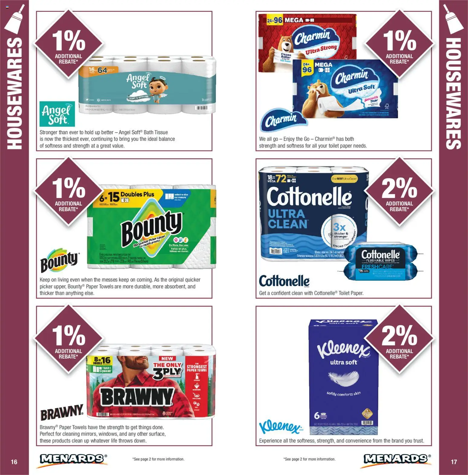 Menards Big Rewards Catalog - valid from 01/01/2026 | Page: 9 | Products: Picker, Bath, Toilet paper, Paper towels