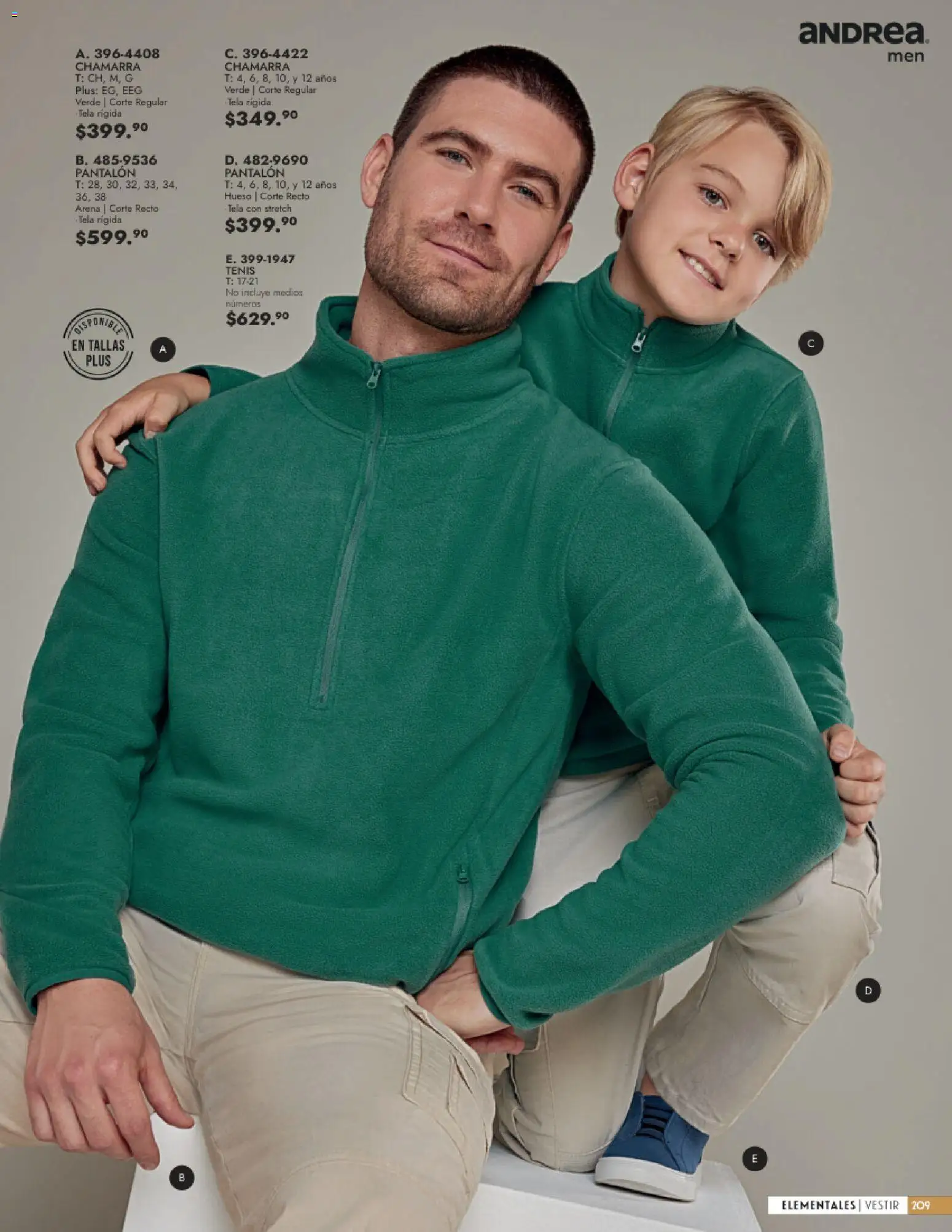 Nuevas ofertas de Andrea válidas en toda la República Mexicana desde el 23/08/2026. ¡Encuentra las mejores ofertas en Andrea catálogo Vestir Caballero! | Página: 51 | Productos: Tenis, Chamarra