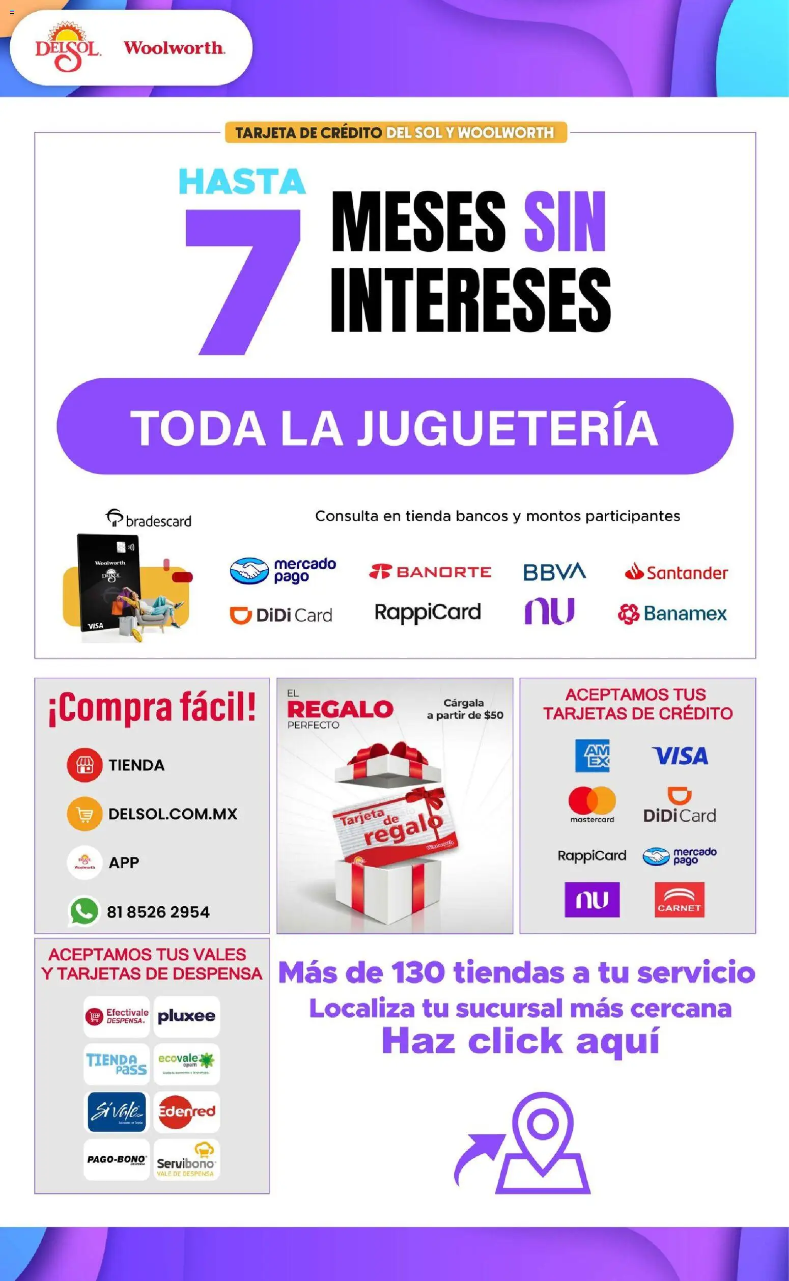 Nuevas ofertas de Del Sol y Woolworth válidas en toda la República Mexicana desde el 01/10/2026. ¡Encuentra las mejores ofertas en Del Sol y Woolworth catálogo El Castillo del Juguete! | Página: 238