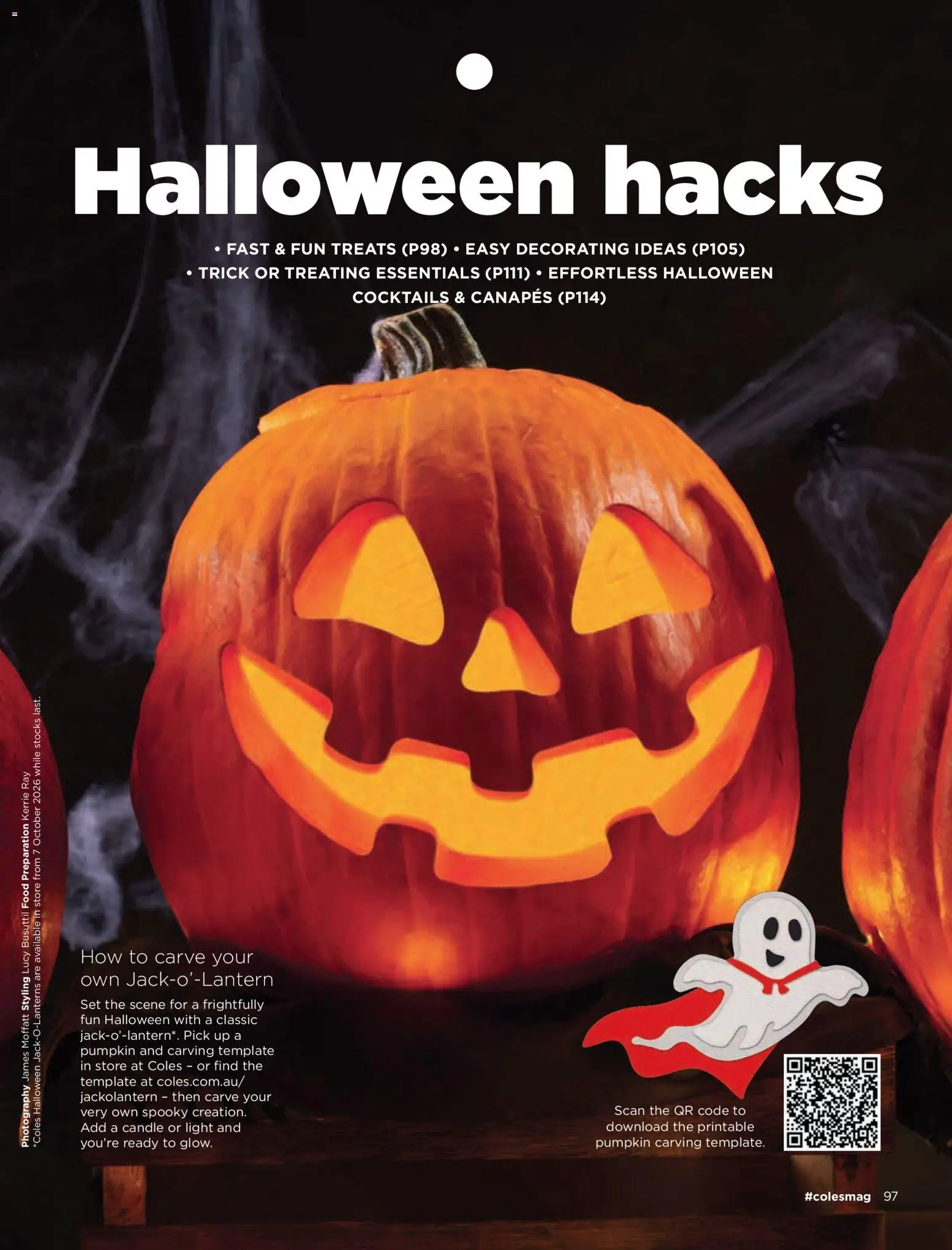Coles catalogue - valid from 01/10/2026 | Page: 97 | Products: Food, Pumpkin, Candle, Cocktails